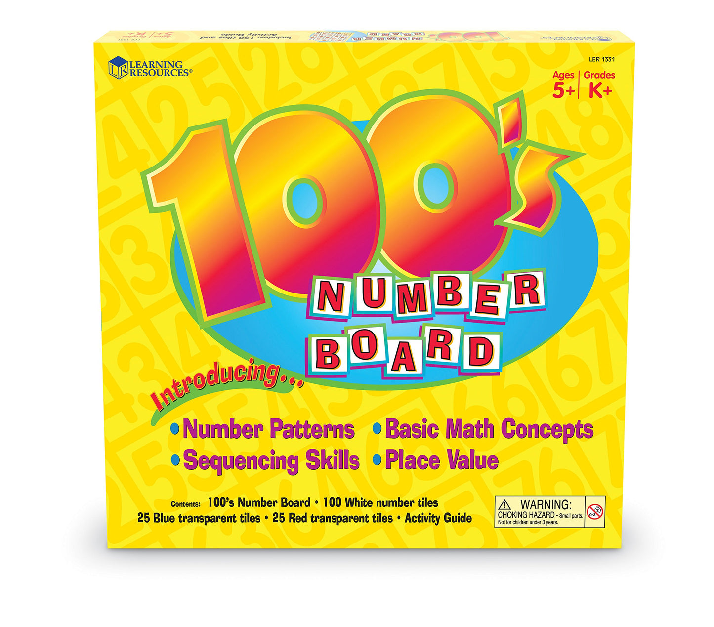 Learning Resources LER1331 Hundreds Number Board, Plastic