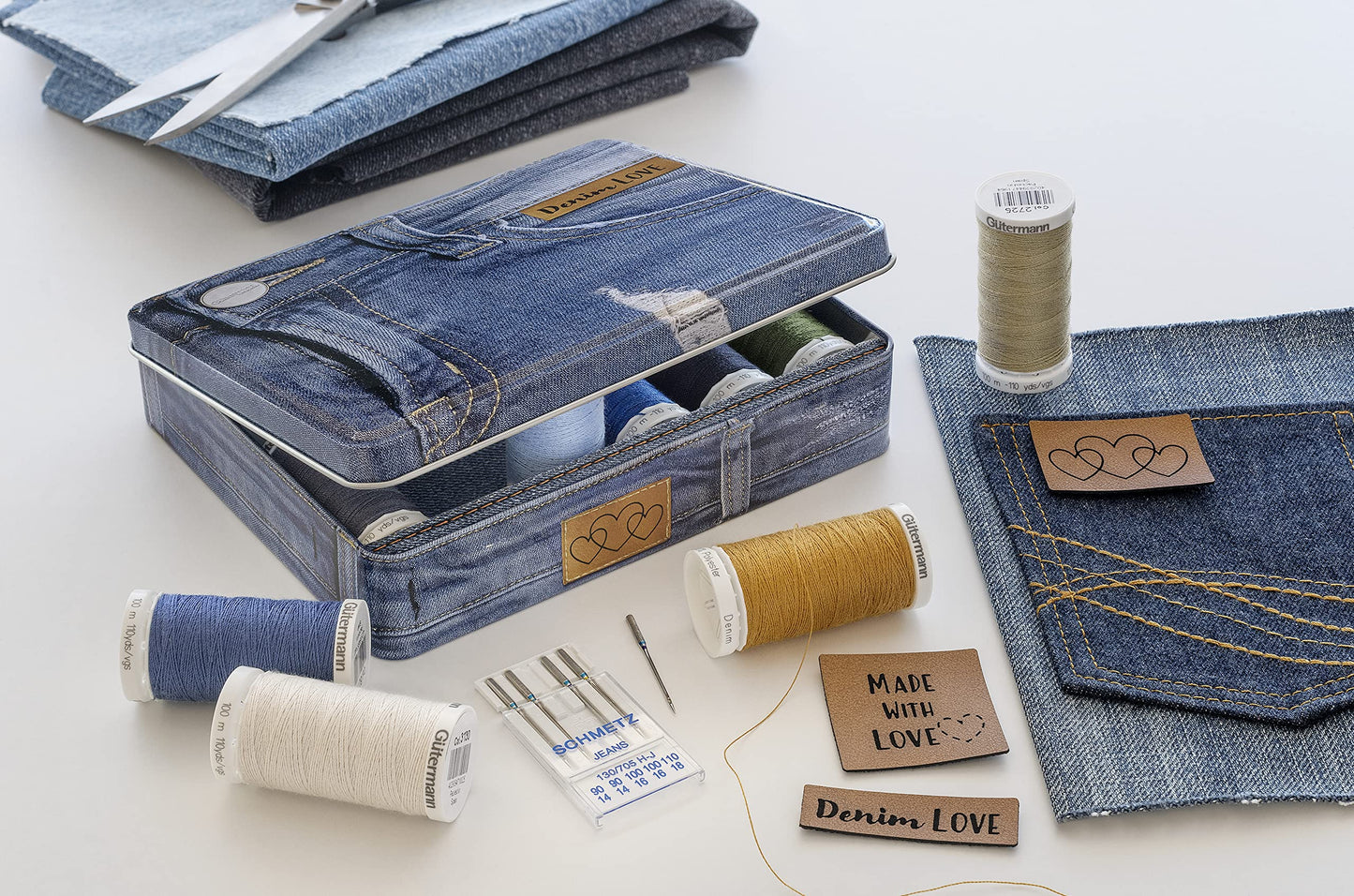 GÜTERMANN Denim Love Nostalgia Box Denim Thread 100m 12 Shades