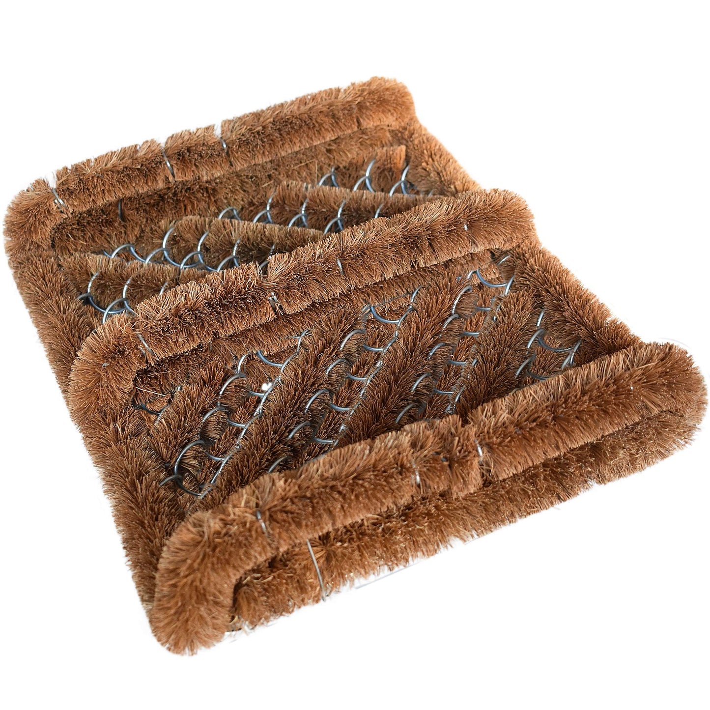 NINAMAR Natural Coir Boot Scraper Door Mat - 33 x 30 cm - 2 Pack