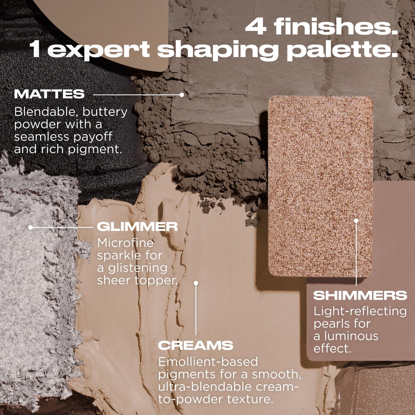 Urban Decay Naked Shaped Eyeshadow Palette - Multi-Use Neutral Eye & Face Palette, 14 Crease & Transfer-Resistant Shades, Up to 16 HR Wear, Sculpting Creams, Defining Powders, Shimmer Highlighters