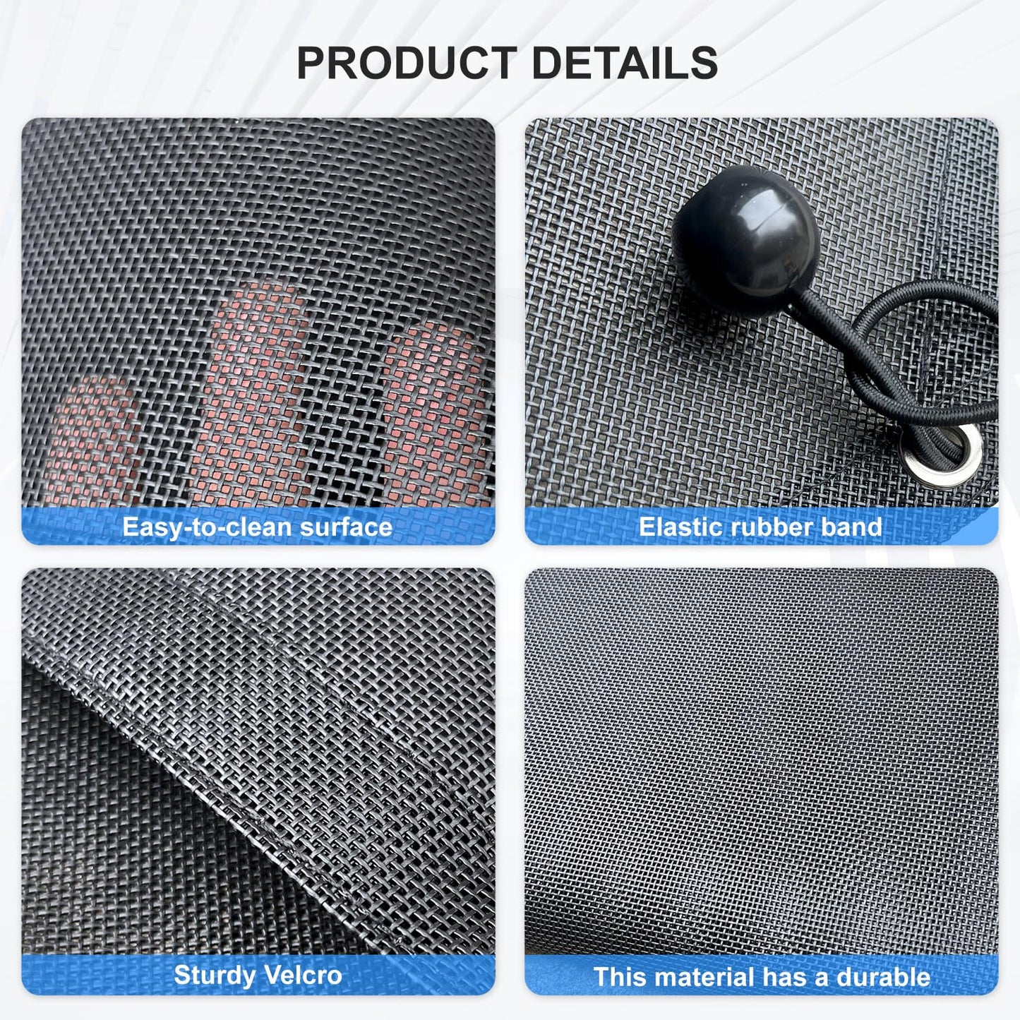 Mesh Roof JL Car Sunshade Top Cover for 2018-2023 Jeep Wrangler JL JLU 4XE 4 Door, UV Protection & Heat Reduction, Durable Polyester Sun Shade 2/4 Door