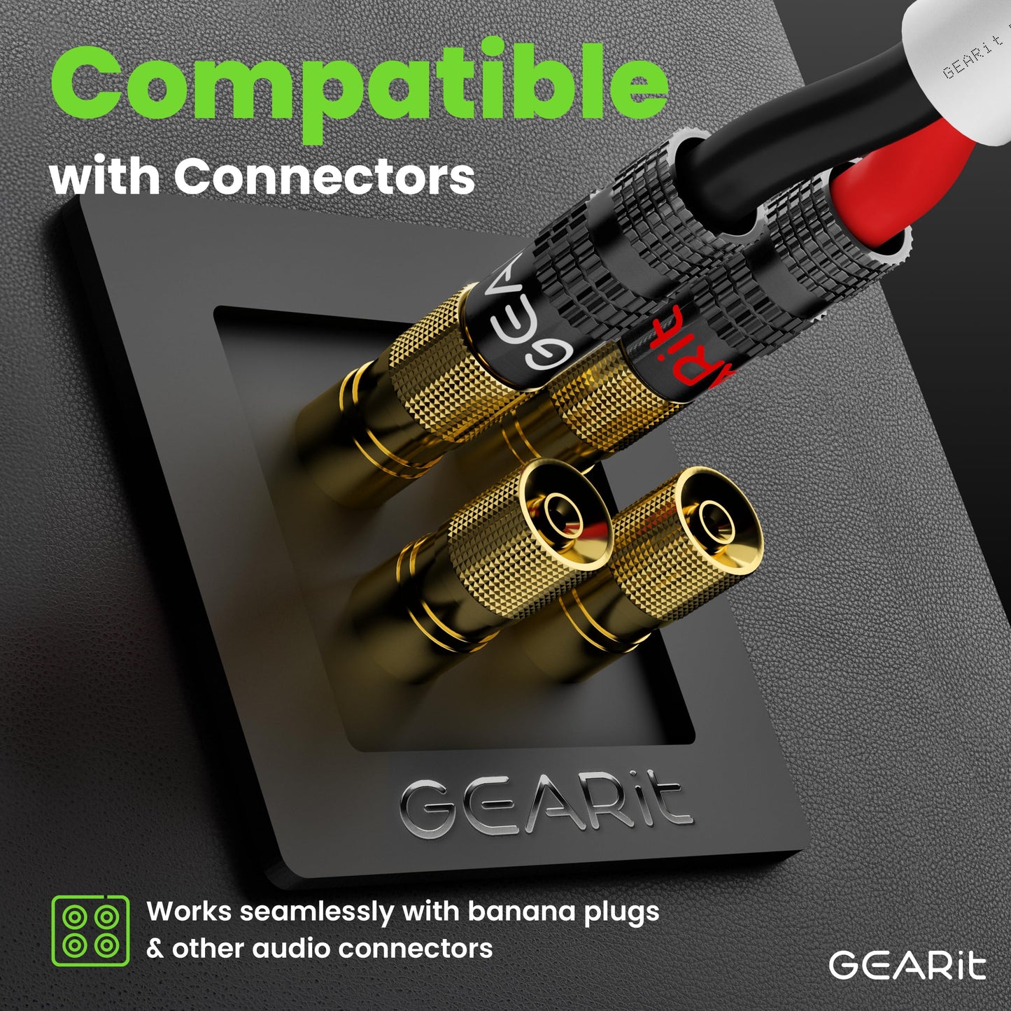 GearIT 12/2 Speaker Wire (100 Feet) 12AWG Gauge - in Wall Audio Speaker Wire Cable / CL2 Rated / 2 Conductors - OFC Oxygen-Free Copper, White 100ft