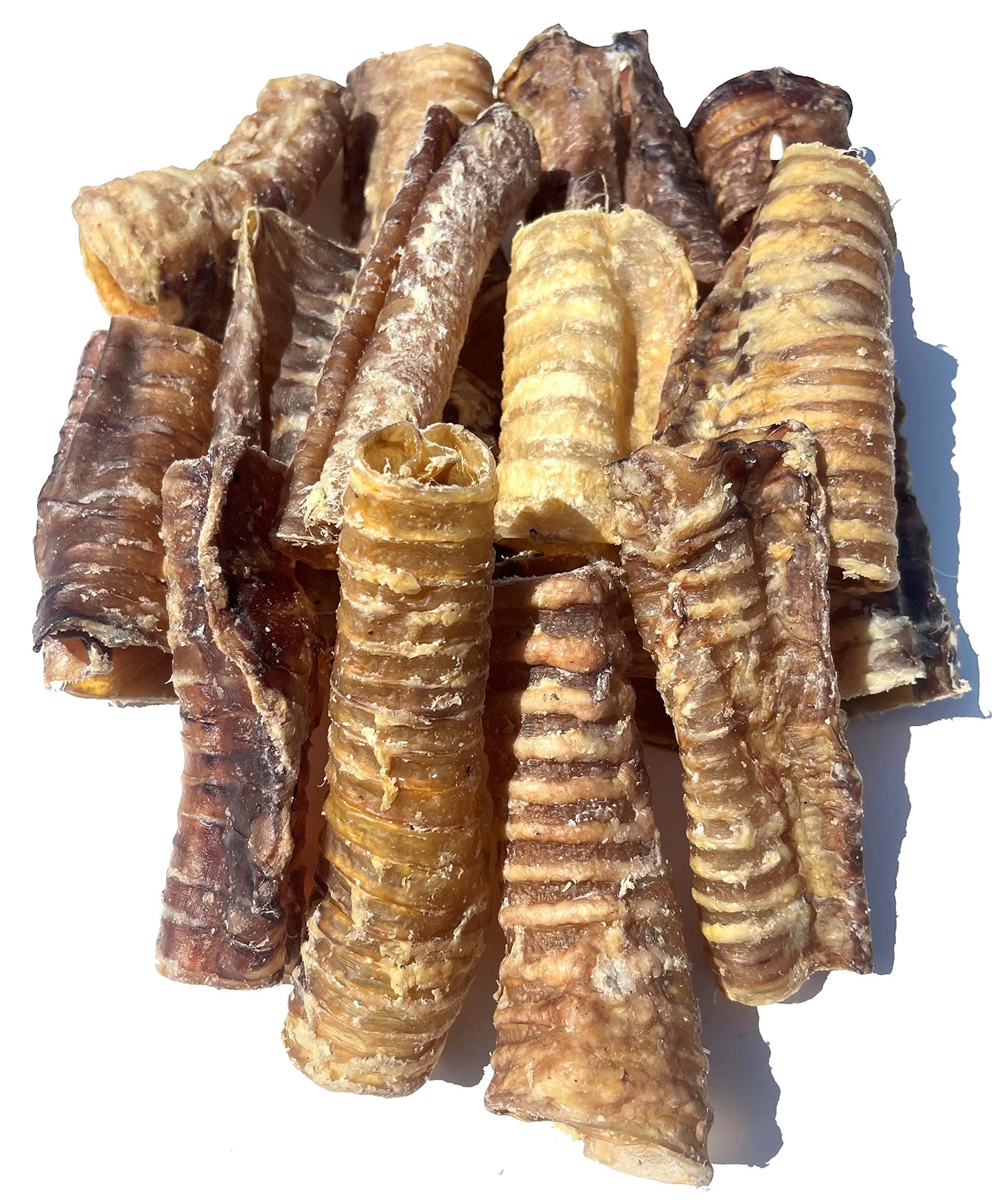 Beef Trachea Dog CHEW Treat - (4/6/12 INCH) Beef Trachea for Dogs - *(4 INCH 16 Pack)* - Single Ingredient Beef Treats - 100% Natural Free Range Beef - Dental CHEW