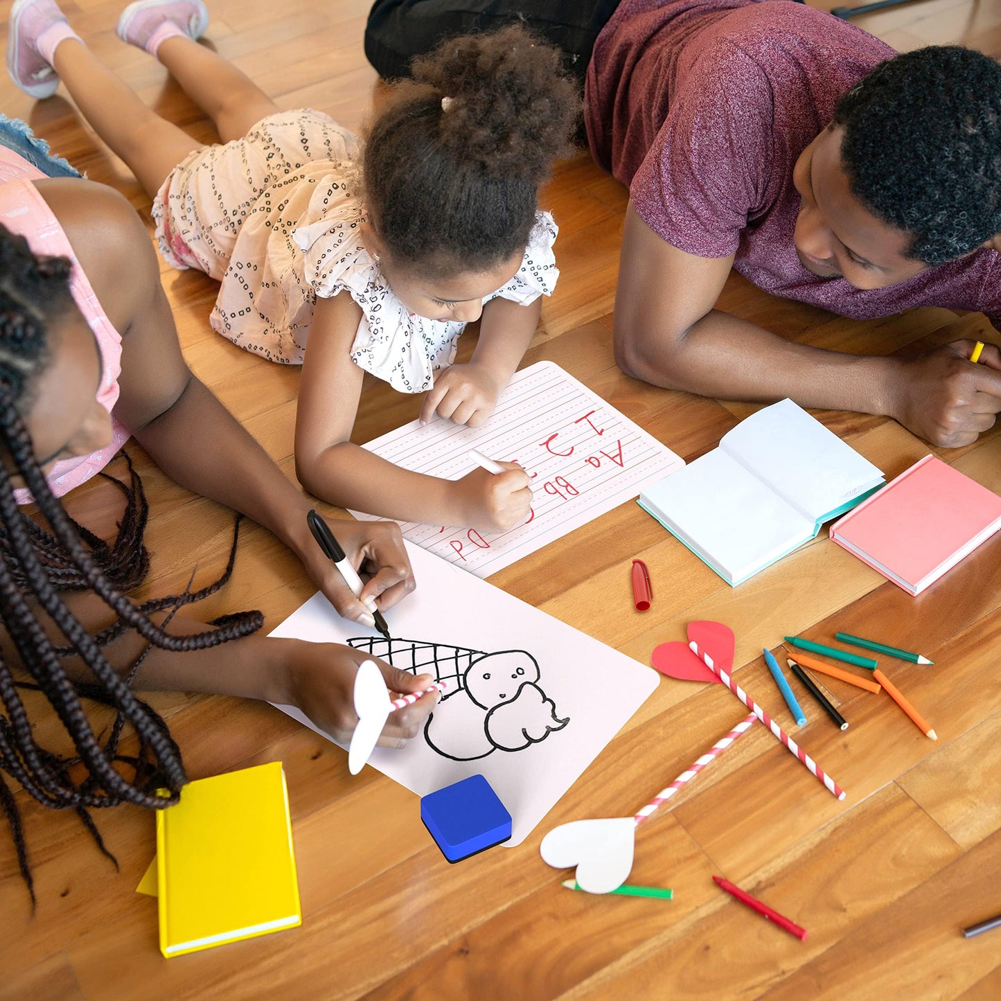 10 Pack 9x12 Small White Board for Students - Small Dry Erase Boards - Double Sided Mini Whiteboard - Smal Whiteboards Lapboards - Personal Dry Erase Board Kids - Mini White Boards for Classroom