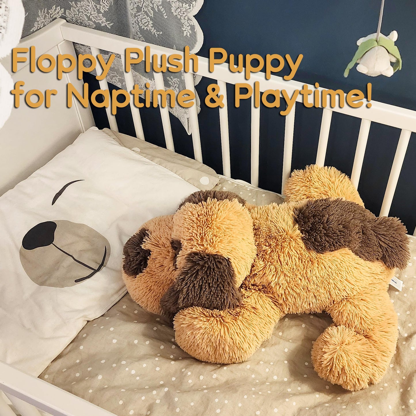 WEIGEDU Floppy Stuffed Dog Puppy Plush Toy, Huggable Beagle Labrador Retriever Stuffed Animal Dogs for Kids Girls Boys Baby Birthday Gift, 50.8cm, Brown