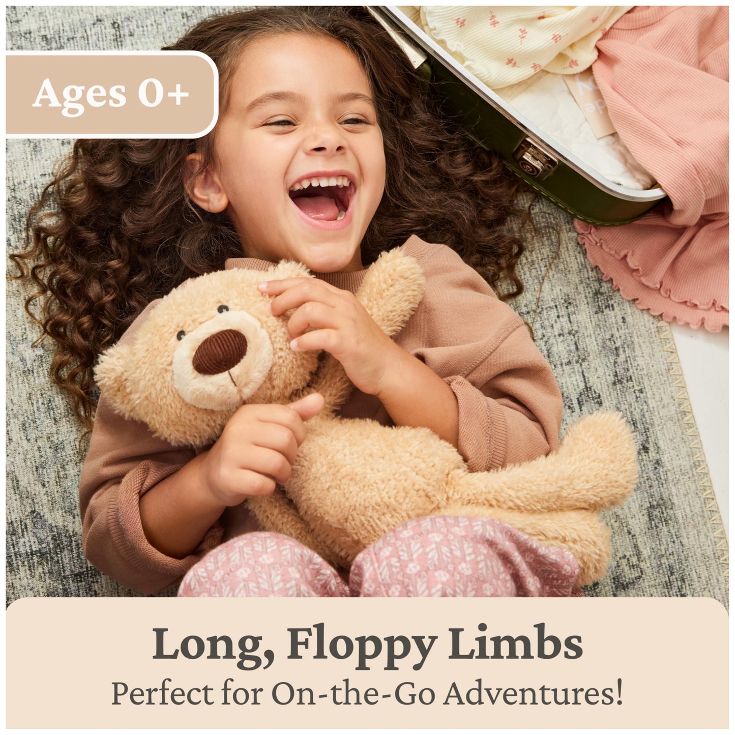 GUND Forever Friends: Toothpick Classic Teddy Bear, Premium Stuffed Animal for Ages 0 and Up, Beige, 15”