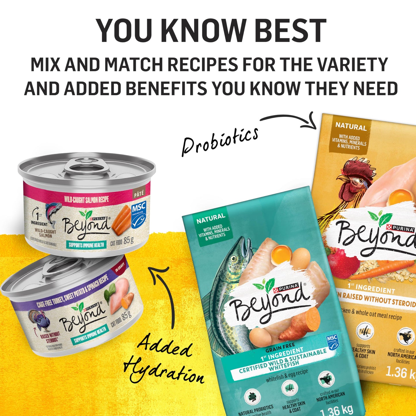 Beyond Simply Natural Dry Cat Food, Farm-Raised Chicken & Whole Oat Meal - 5.89 kg Bag