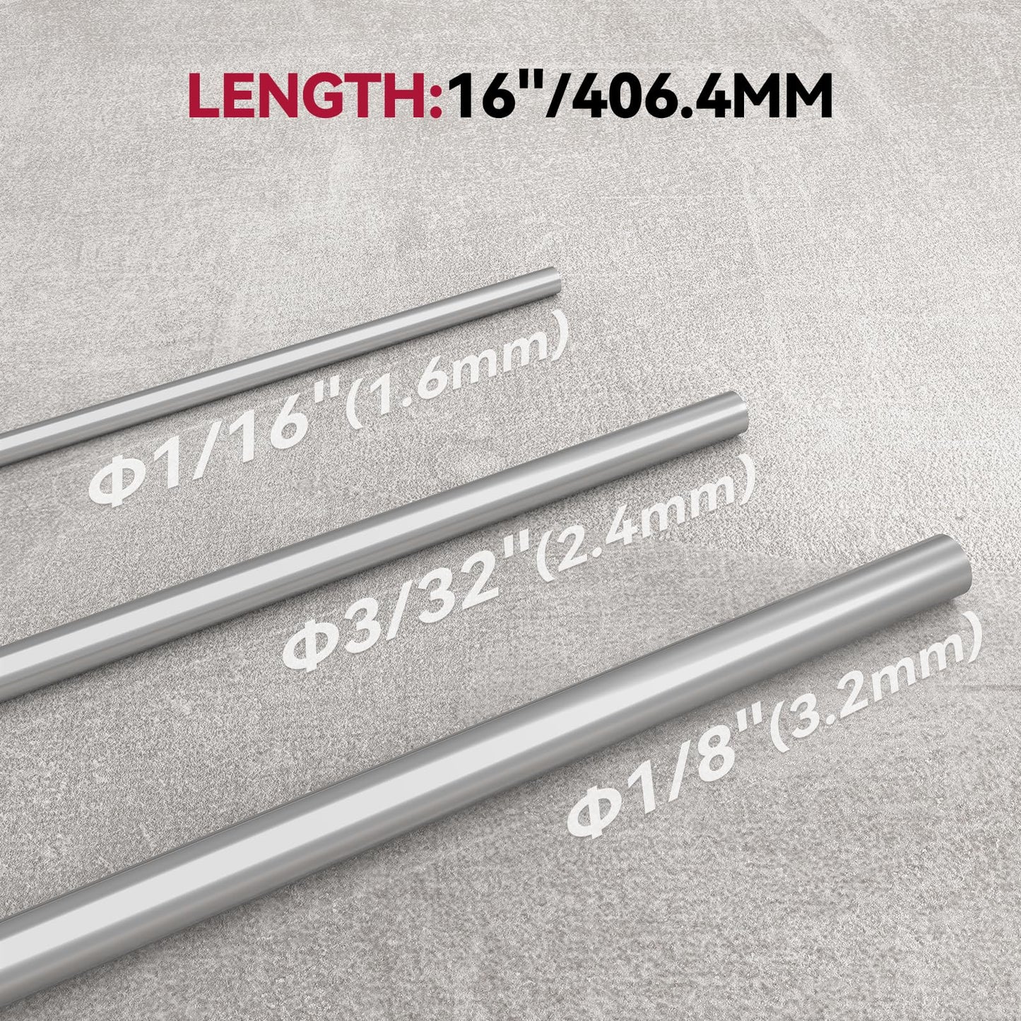 ARCCAPTAIN Stainless Steel TIG Welding Rod ER308L TIG Filler Rod, 1/16" x 16" 5LB