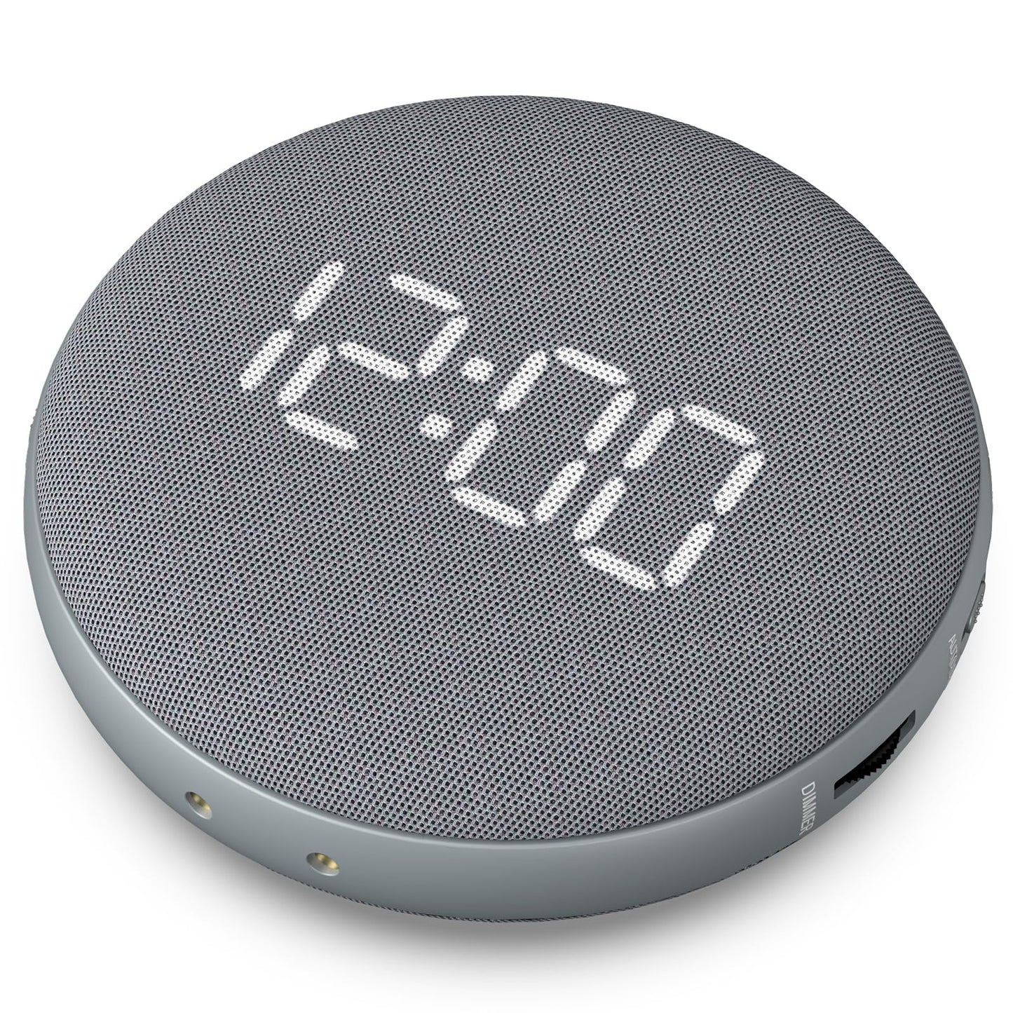 REACHER 2-in-1 Unified Loud Bed Shaker & Vibrating Alarm Clock for Hearing Impaired/Heavy Sleepers/Teens, Wireless Magnetic Charging, Adjustable Volume, Auto Dimmer, Snooze, Battery Powered, Portable