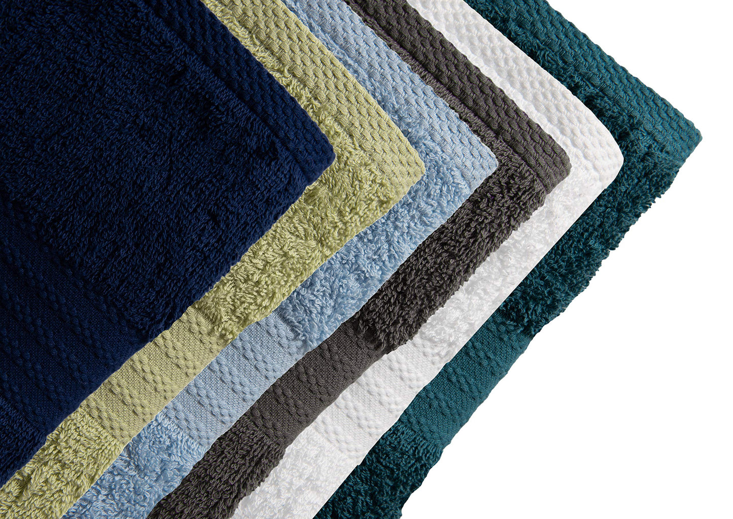 Glamburg Premium Cotton 6 Pack Bath Towel Set - 100% Pure Cotton - Multicolor Pack - 6 Bath Towels 27x54 - Ideal for Everyday use - Ultra Soft & Highly Absorbent