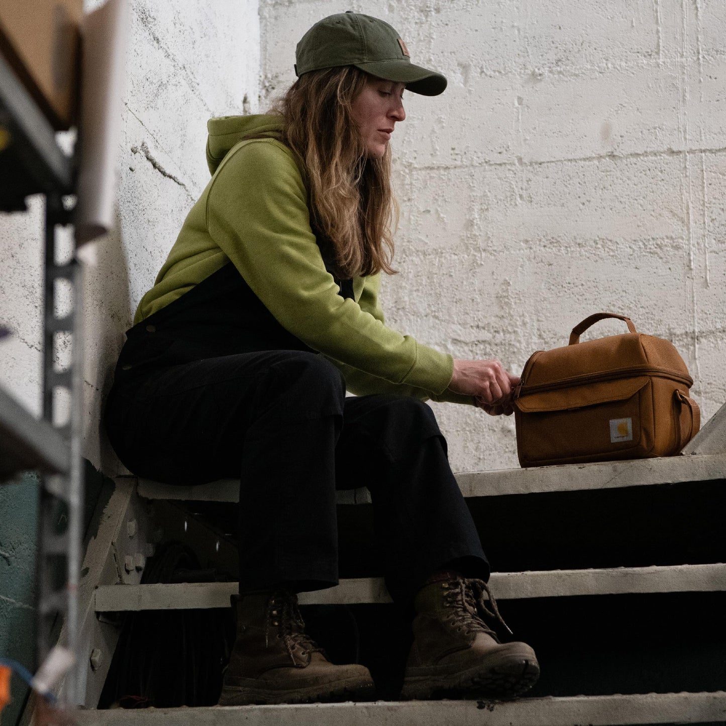 Carhartt 12 Can Two Compartment Lunch Box | Durable, Fully-Insulated Lunch Bag for Women & Men, Duck Blind Case, Large Lunchbox (Rose Tint)