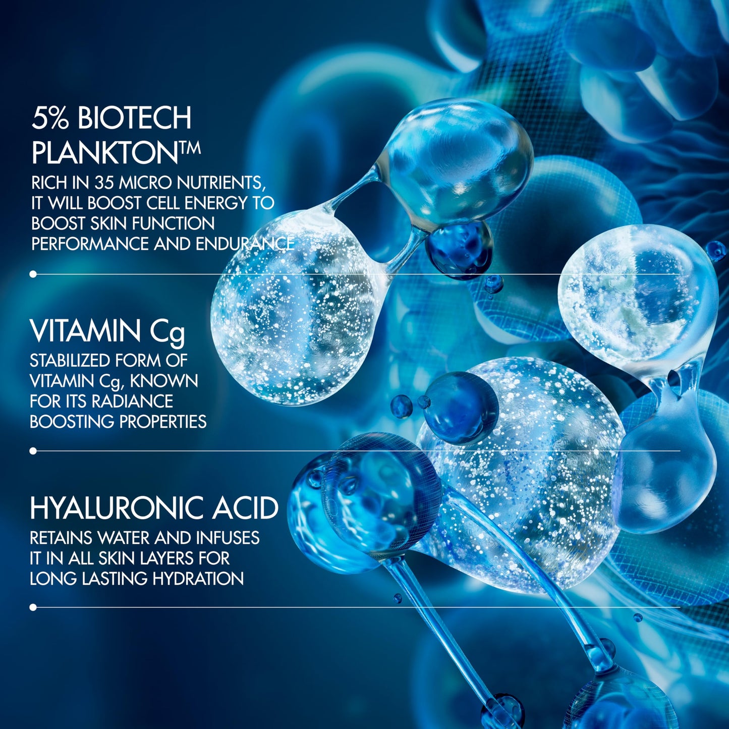 Biotherm Life Plankton Regenerating Serum, Smooth & Radiate Skin, with Vitamin C and Hyaluronic Acid