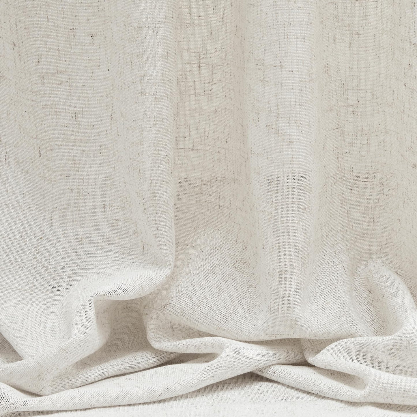 MYSKY HOME Country Curtains for Sliding Glass Door, Back Tab Semi Sheer Curtain Panels Extra Long Floor Length Drapes Linen Texture Soft Touch, 50x108 Inch, Linen, 2 Panels
