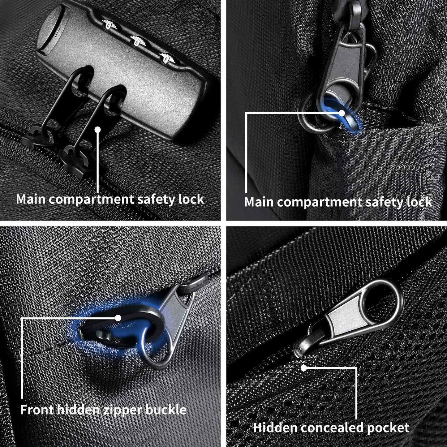 Tzowla 40 Liter Anti Theft with USB Charging Port Laptop Backpack