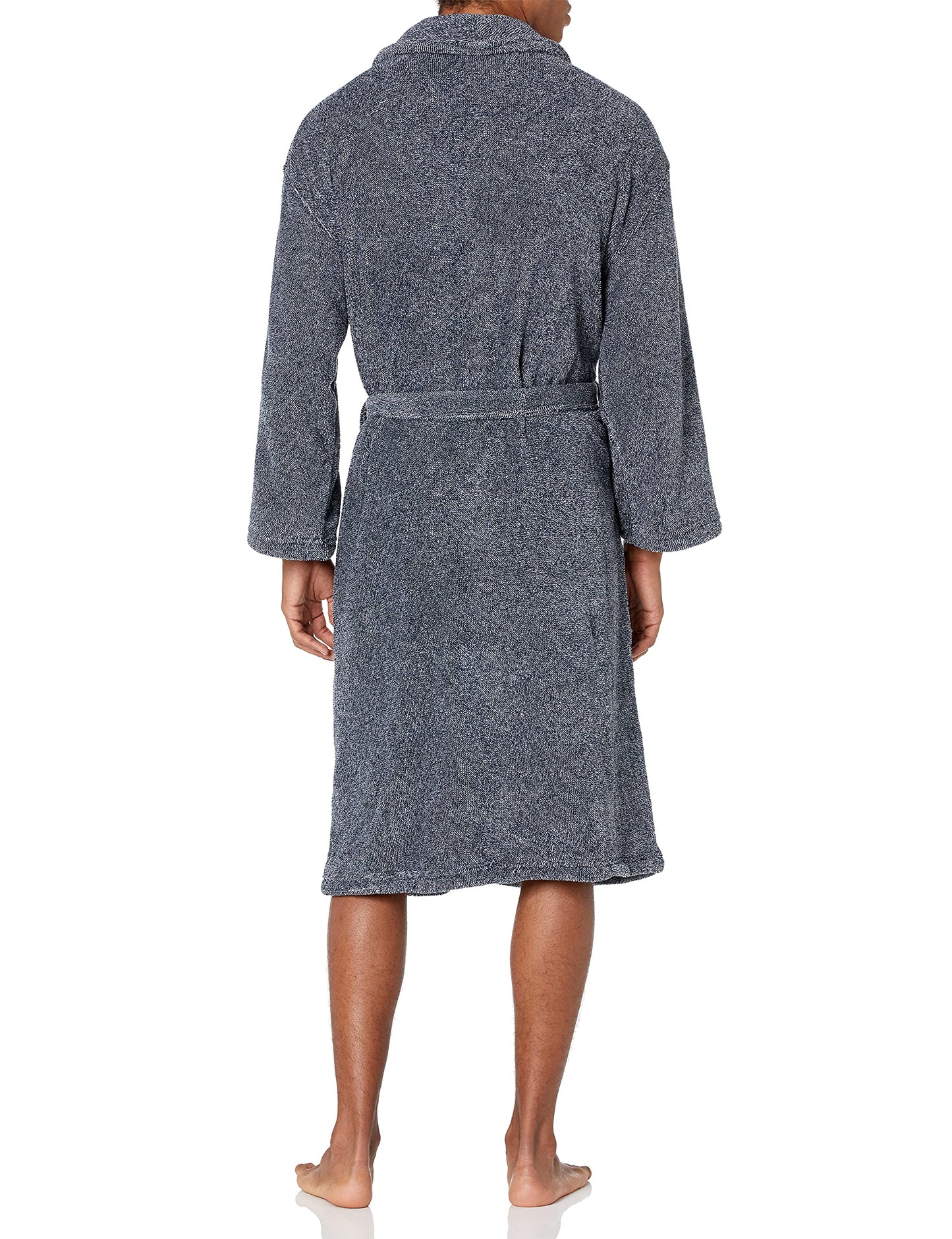 Nautica Men's Long Sleeve Cozy Soft Plush Shawl Collar Robe, Navy (Kr06f7), One Size