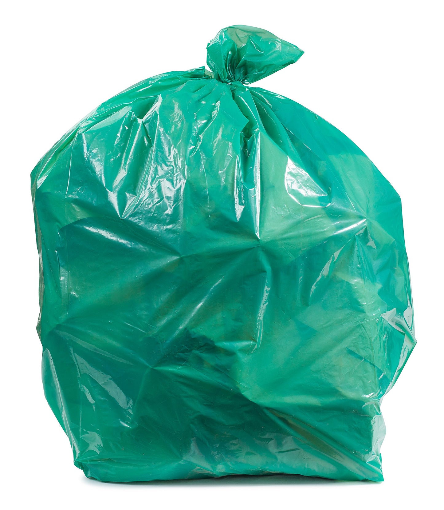 Plasticplace Green Trash Bags, 55-60 Gallon 100 / Case 1.2 Mil
