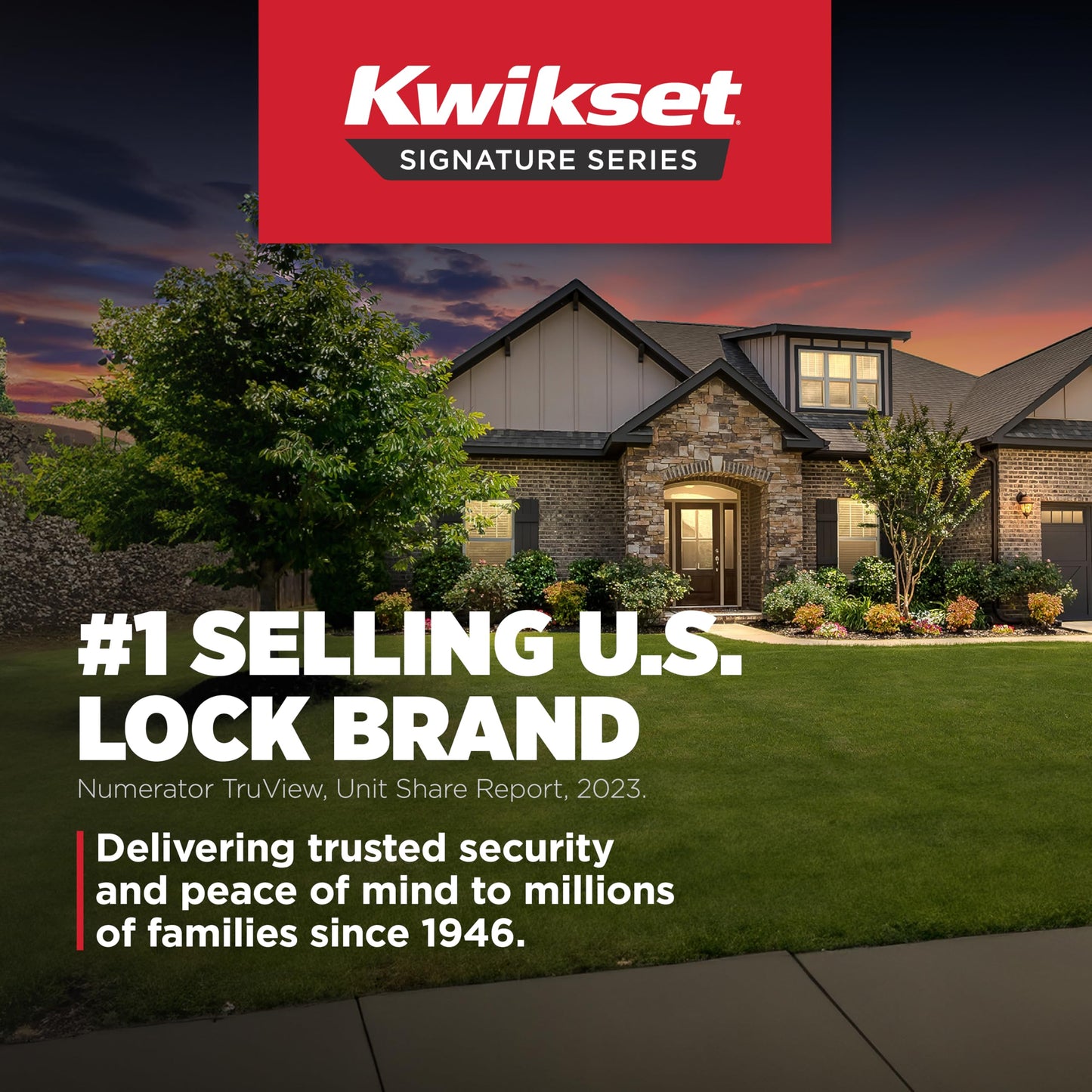 Kwikset Halifax Entry Door Handle with Lock and Key, Secure Keyed Reversible Lever Exterior, Doorlock, for Front Entrance and Bedrooms, Polished Chrome, Pick Resistant Smartkey Rekey Security
