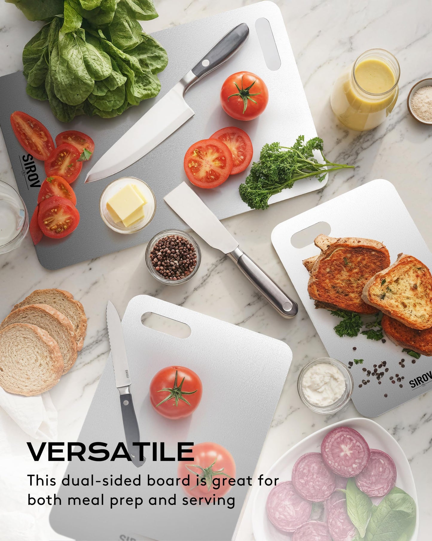 Titanium Cutting Board, Dishwasher Safe Chopping Board, Hygiene and Durability for Meat, Fruit, and Vegetables