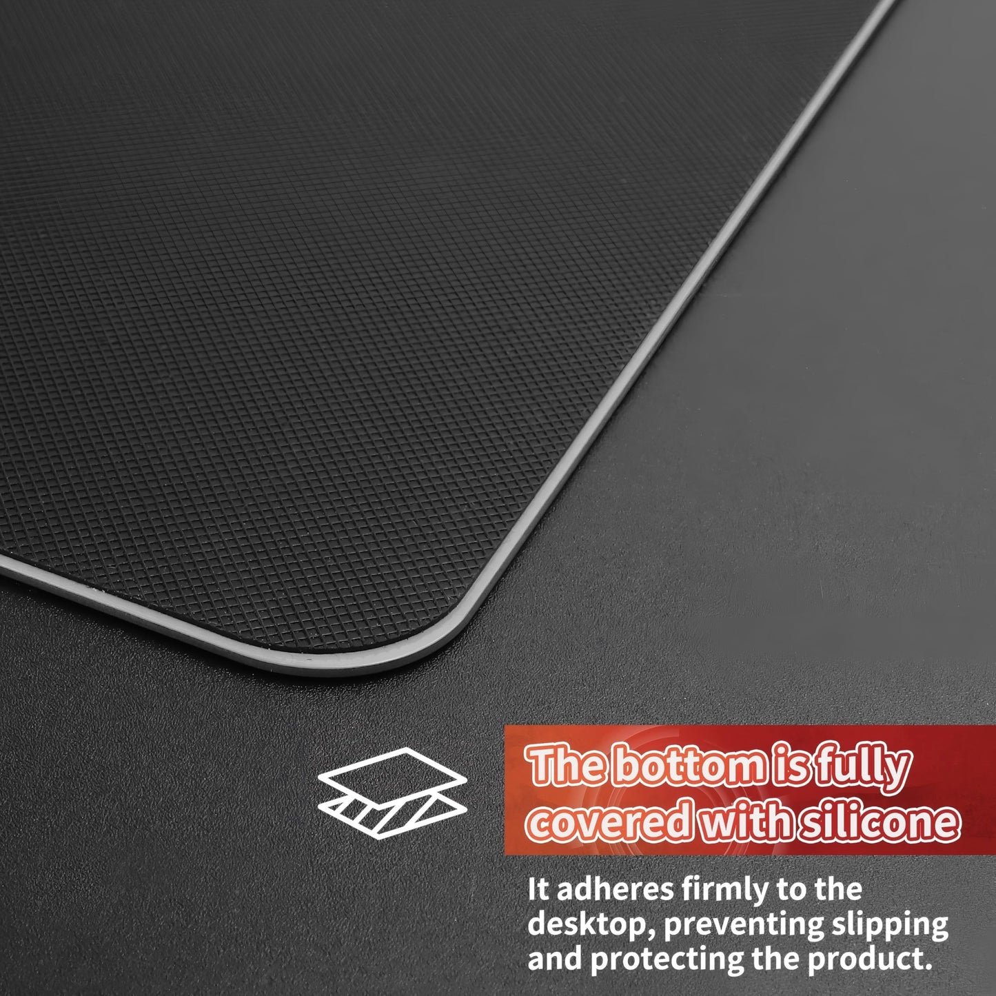 SIROOLAC 2.0 Glass Gaming Mouse Pad,for FPS Games,Full-Coverage Bottom Adhesive,Etching Process,Extremely Thin,1.6mm Thin Glass Layer,A Shooting Experience (White, 400mm*480mm)