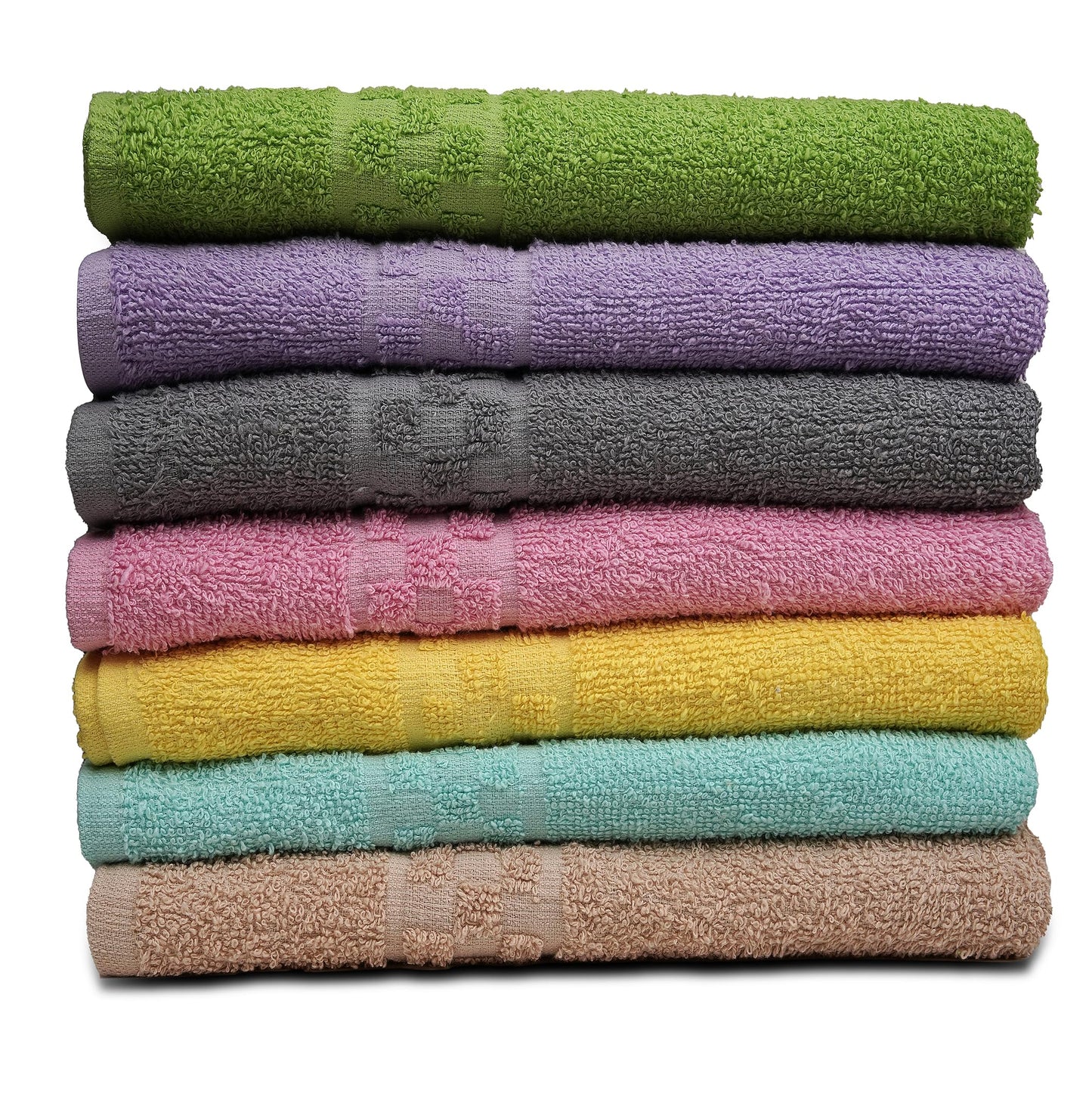 ZUPERIA 7-Pack Bath Towels - 30" x 54" - Ultra Soft 100% Cotton Large Bath Towels- Highly Absorbent for Bathroom, Pool, Gym, Spa, and Hotel Use (Colors Variety)