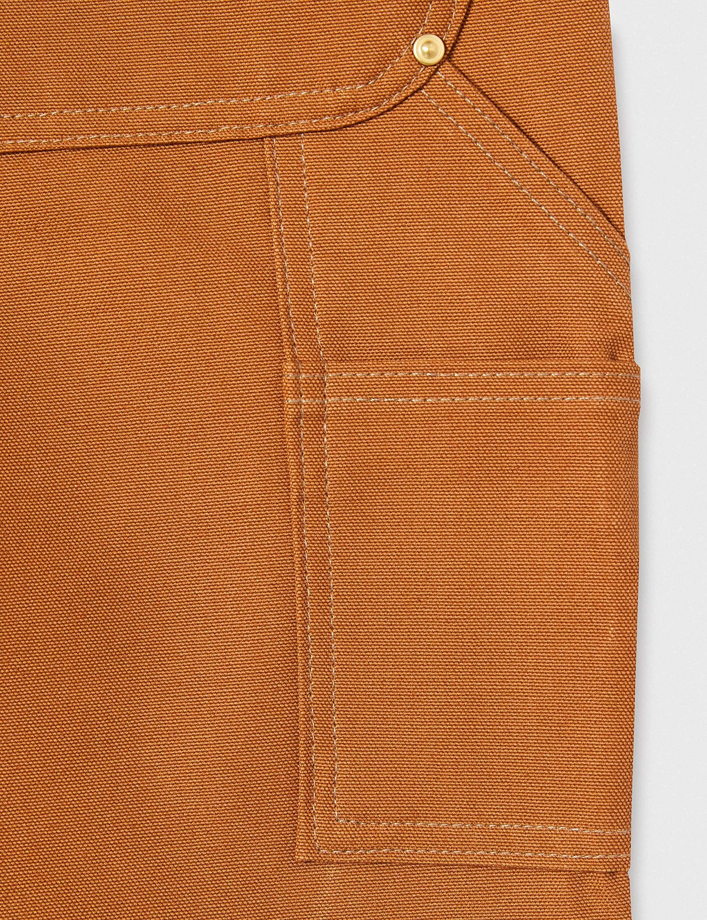 Carhartt Men's Big & Tall Firm Duck Double Front Work Dungaree, Carhartt Brown, 38W x 34L