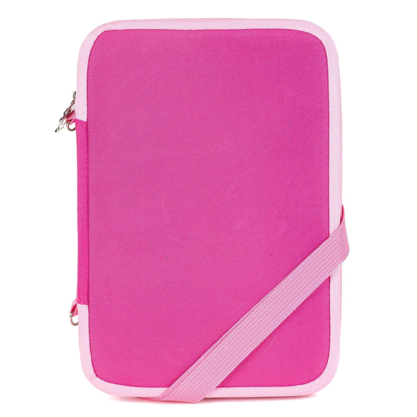PinFolio Classic Pin Display Bag, Lightweight Sports Pin Book Designed for Storage & Easy Trading Up to 100 1-Inch Enamel Pins, Pink/Light Pink, Pouch
