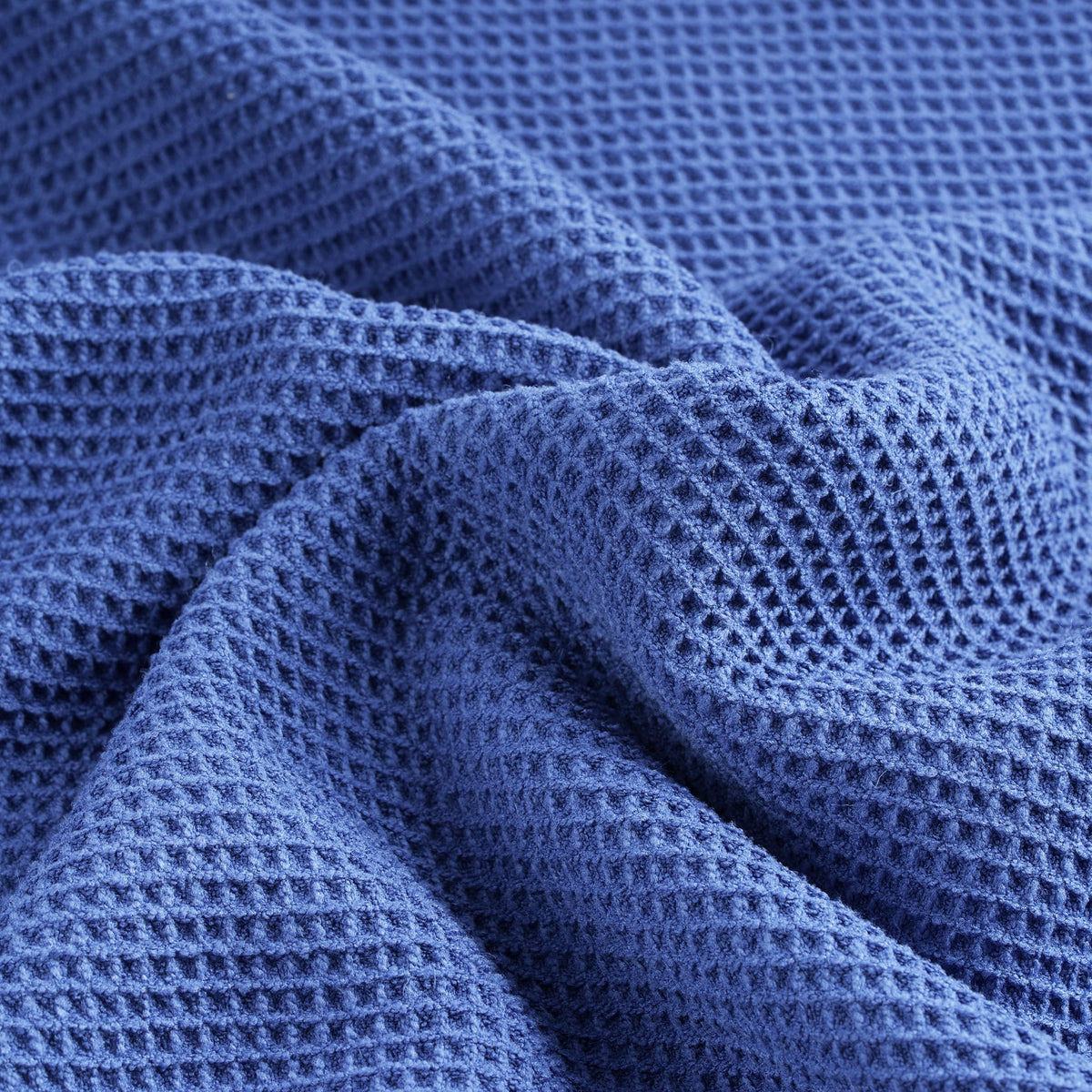POLYTE 380 GSM Microfiber Oversize Quick Dry Lint Free Bath Towel, 60 x 30 in, Set of 2 (Waffle Weave)
