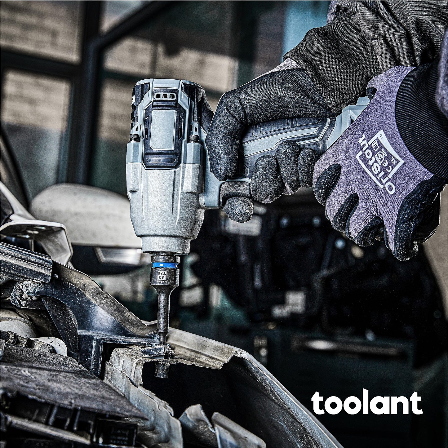 toolant Impact Torx Bit Socket Set 8pcs(T30-T70),1/2" S2 Steel Air Drive Star Sockets, High Impact Bits,Professional Mechanic & Automotive Repair Socket Set