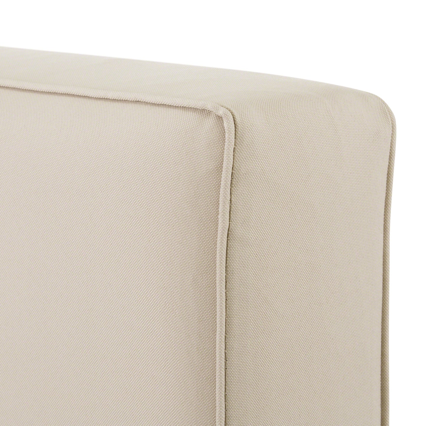 Classic Accessories 60-022-010301-RT Montlake Patio Seat Cushion Slip Cover, Antique Beige, 25" x 27" x 5" Thick