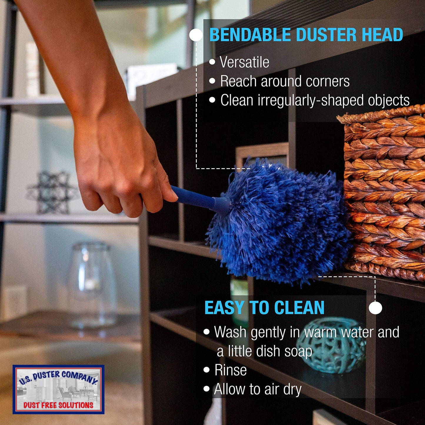 Extension Rod and Extension Duster, Duster Extension, Cleaning High Ceilings, Cathedral Ceilings, Ceiling Fans, Book Shelves, Curtain Rods, Micro Fibre Duster, Cobweb Duster, Pest Control Duster, Duster, Conputer Duster