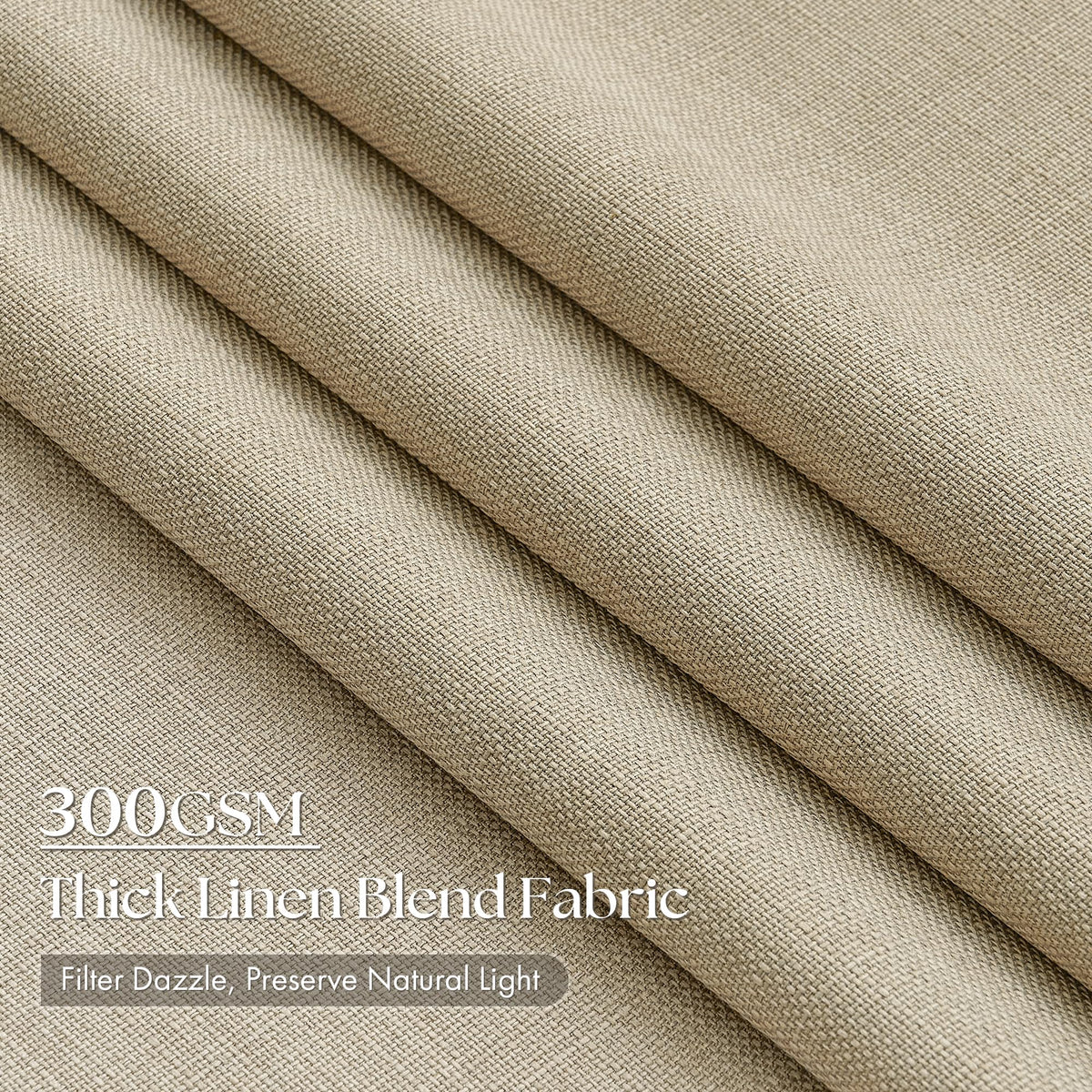 Pinch Pleated Curtains 84 Inch Length 2 Panels for Living Room Neutral Textured Pinch Pleat Curtains Cream Light Filtering Pleated Drapes 84 Inches Long Back Tab Hooks Clips Rings 40 Wx84 L Oatmeal