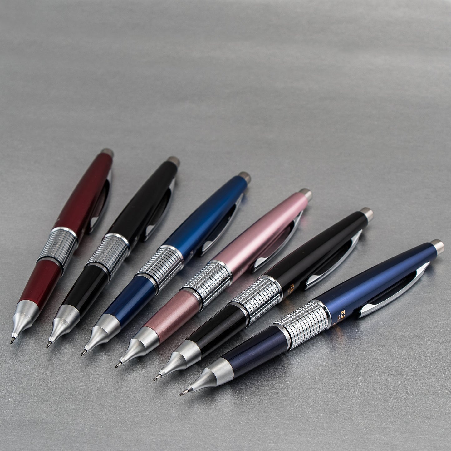 Pentel P1037A Pentel Sharp Kerry Mechanical Pencil, 0.70 mm, Metallic Black Barrel, 1 Unit