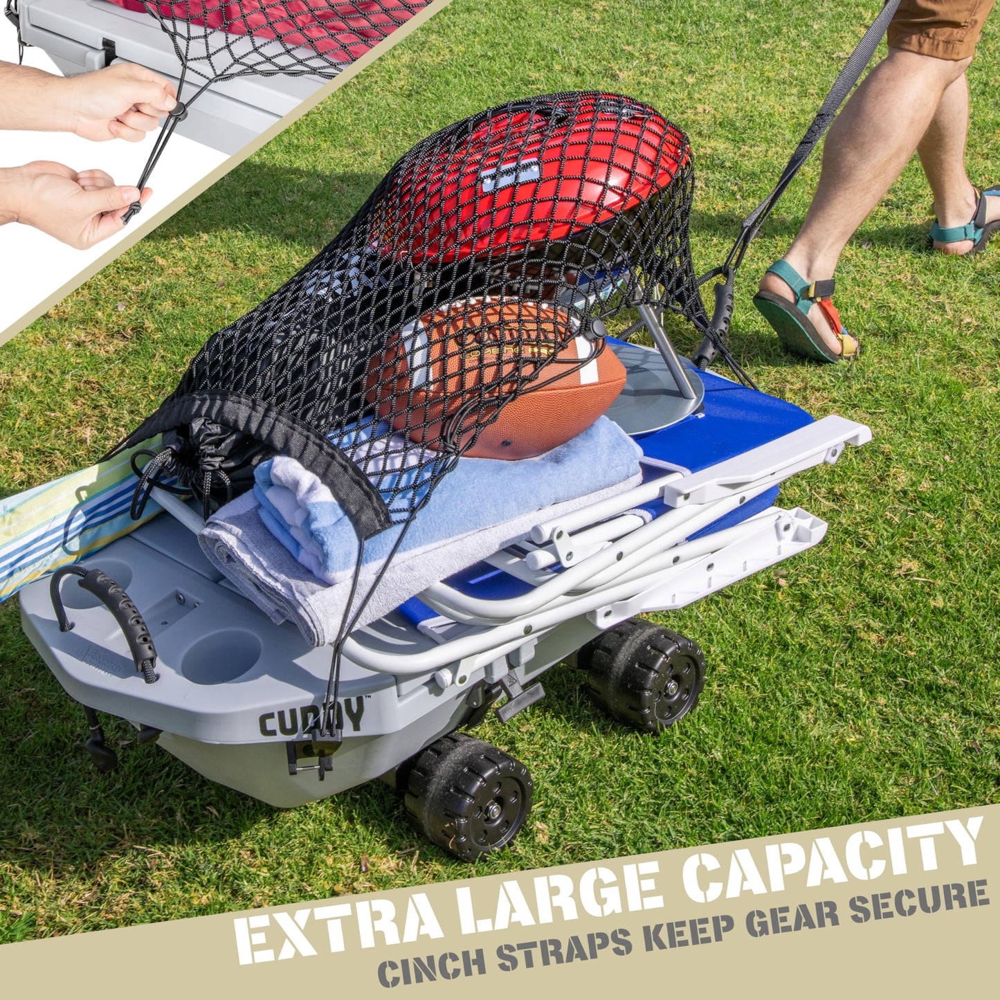 Cuddy Cargo Net Kit - Attachable Net for Cuddy Coolers