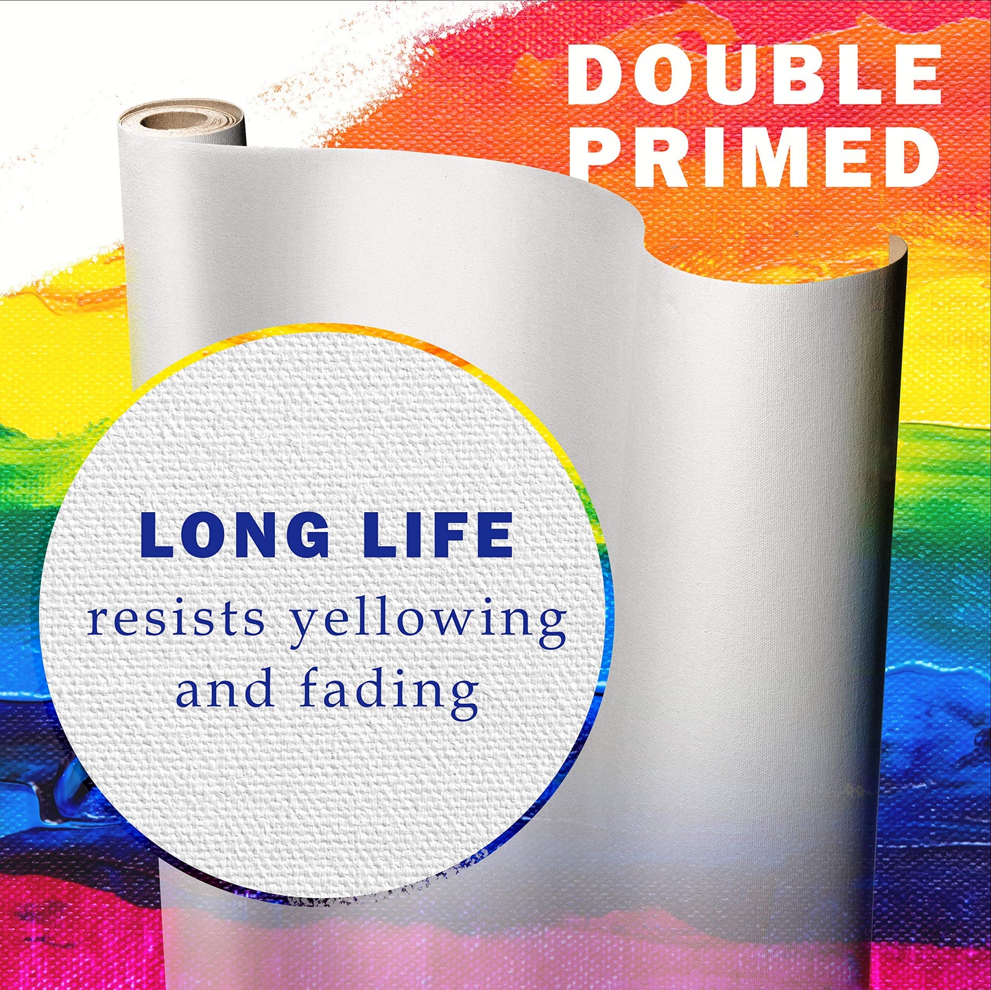 VViViD Double Primed Cotton Canvas 36 Inch Wide Roll - Choose Your Size! (5ft x 36 Inch)