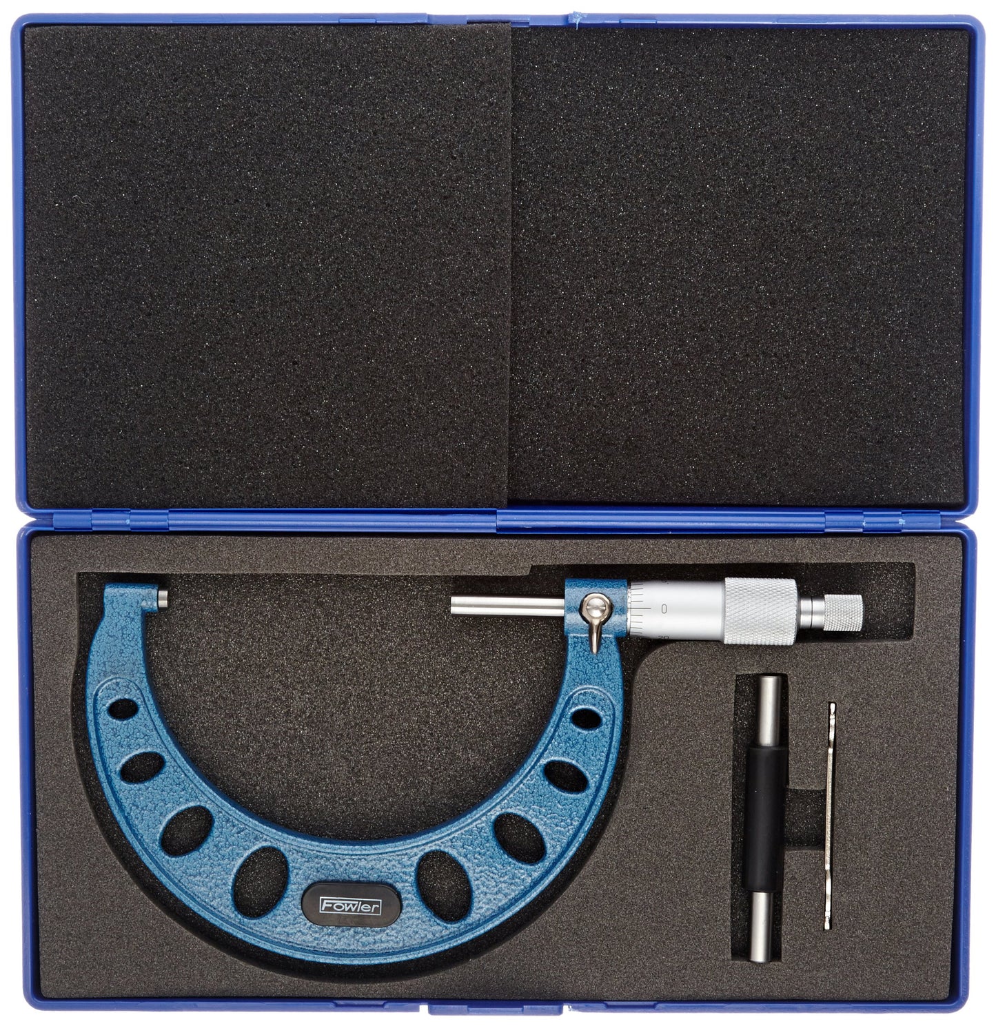 Fowler 52-240-004-1 52-240 Series Outside Inch Micrometer, Ratchet Stop Thimble, 3-4" Measuring Range, 0.0001" Graduation