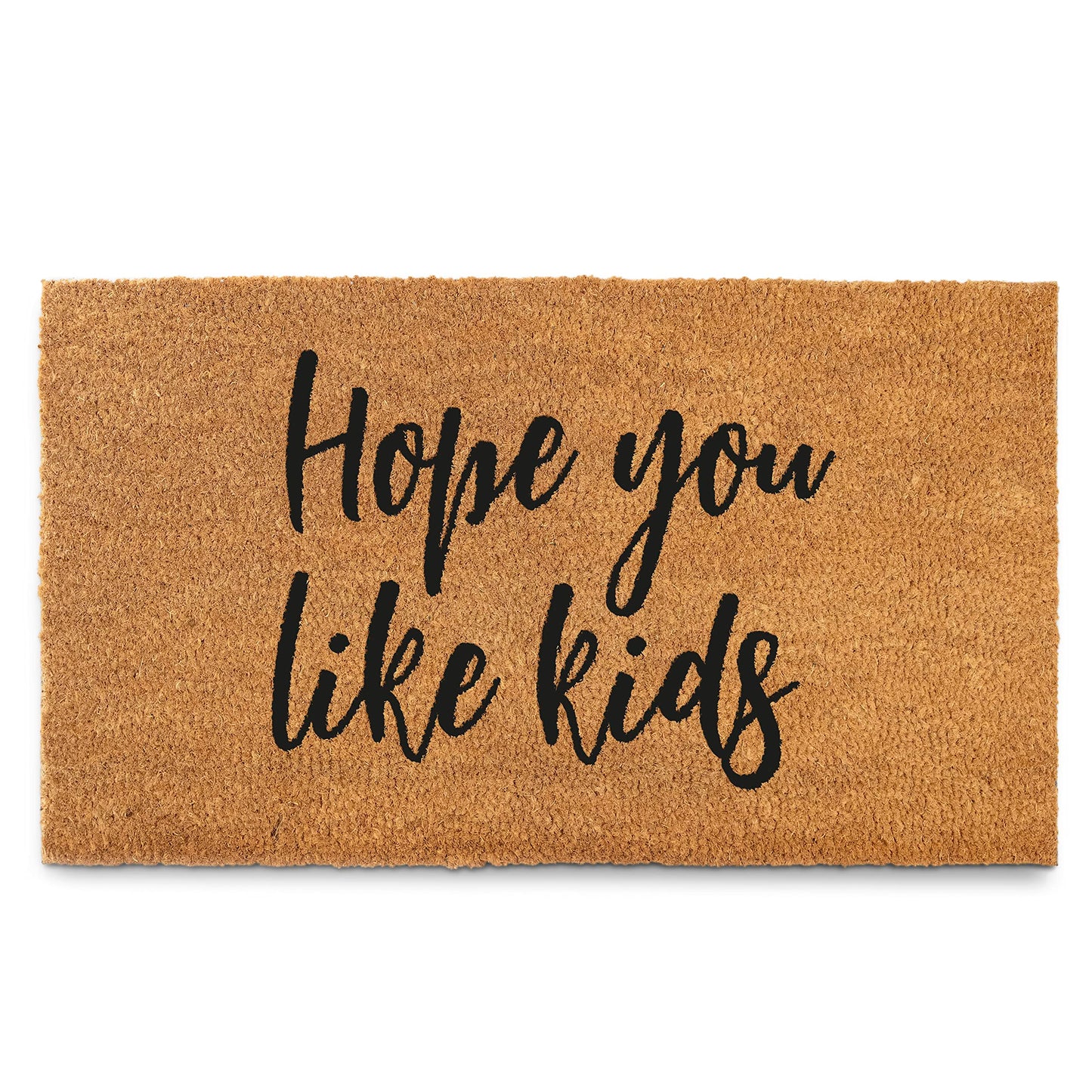 Hope You Like Kids Doormat 30x17 Inch, Funny Coir Mat Front Door, Hope You Like Kids Welcome Mat with Thick Non-Slip PVC Backing, Funny Coir Mat, Entrance Mat Outdoor