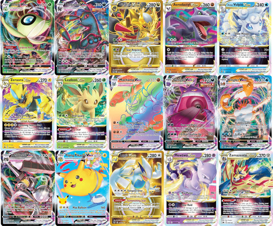 5 Pokemon Card VMAX/VSTAR Bundle - X2 VSTAR - X2 VMAX - X1 Secret Rare - No Duplicates