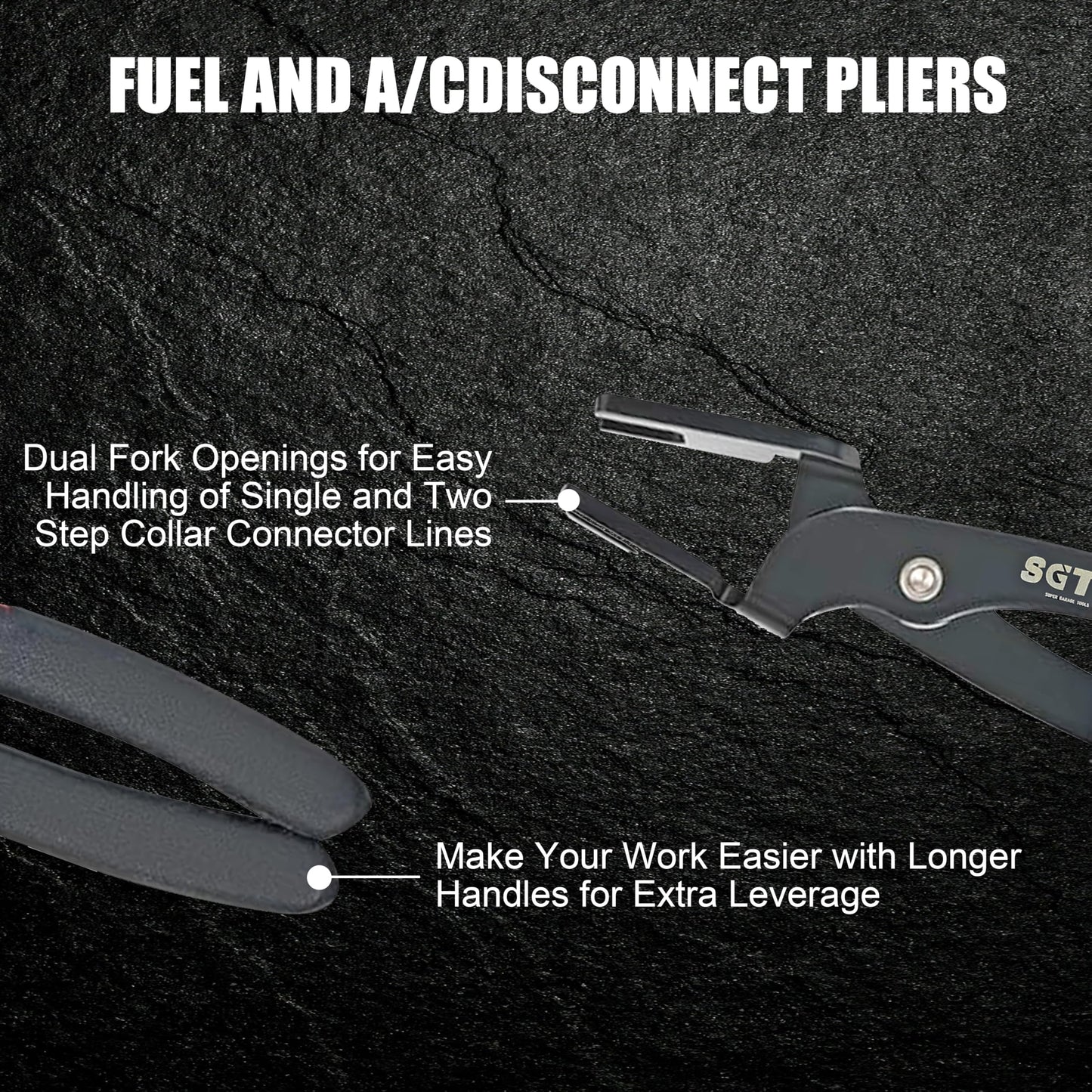 SGT 27pc Master Quick Disconnect Tool Kit, Fuel Line Disconnect Tool Set with Fuel and AC Disconnect Pliers,Fuel Line Removal Tool Set for AC Fuel Line System
