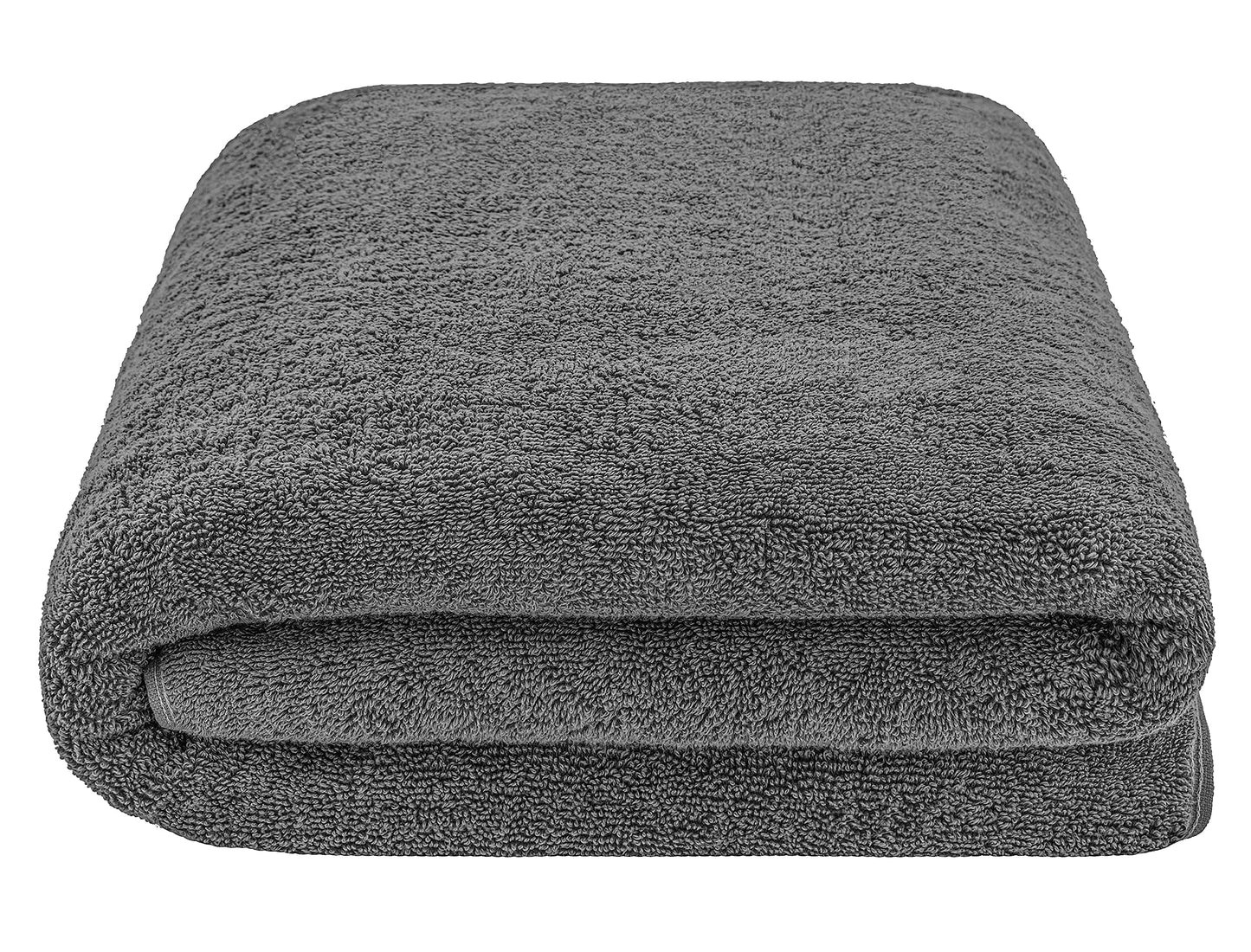 American Soft Linen Oversized Bath Sheet 40x80, Jumbo Large Bath Towels for Bathroom, 100% Ringspun Cotton Bath Sheet for Adults, Bath Sheets Towels, Gray Bath Sheet
