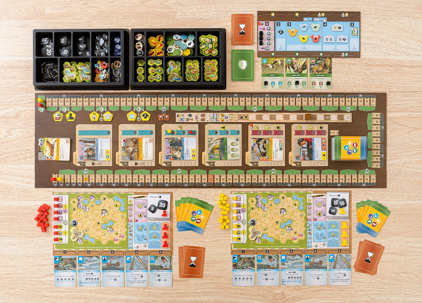 Capstone Games: Ark Nova Card Drafting, Hand Management Strategy Board Game, 1-4 Players, 90 to 150 Minute Game Play