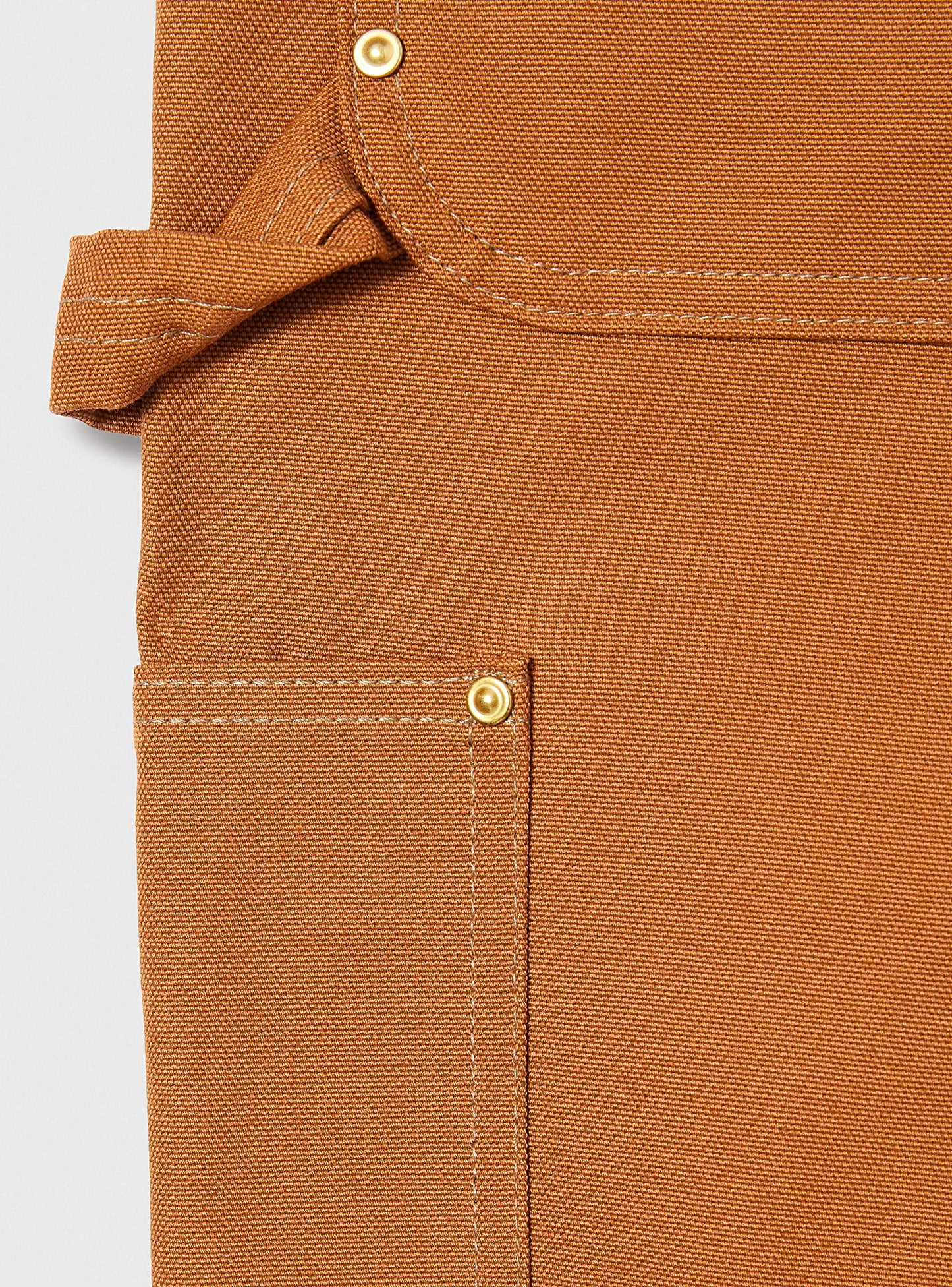 Carhartt Men's Big & Tall Firm Duck Double Front Work Dungaree, Carhartt Brown, 38W x 34L