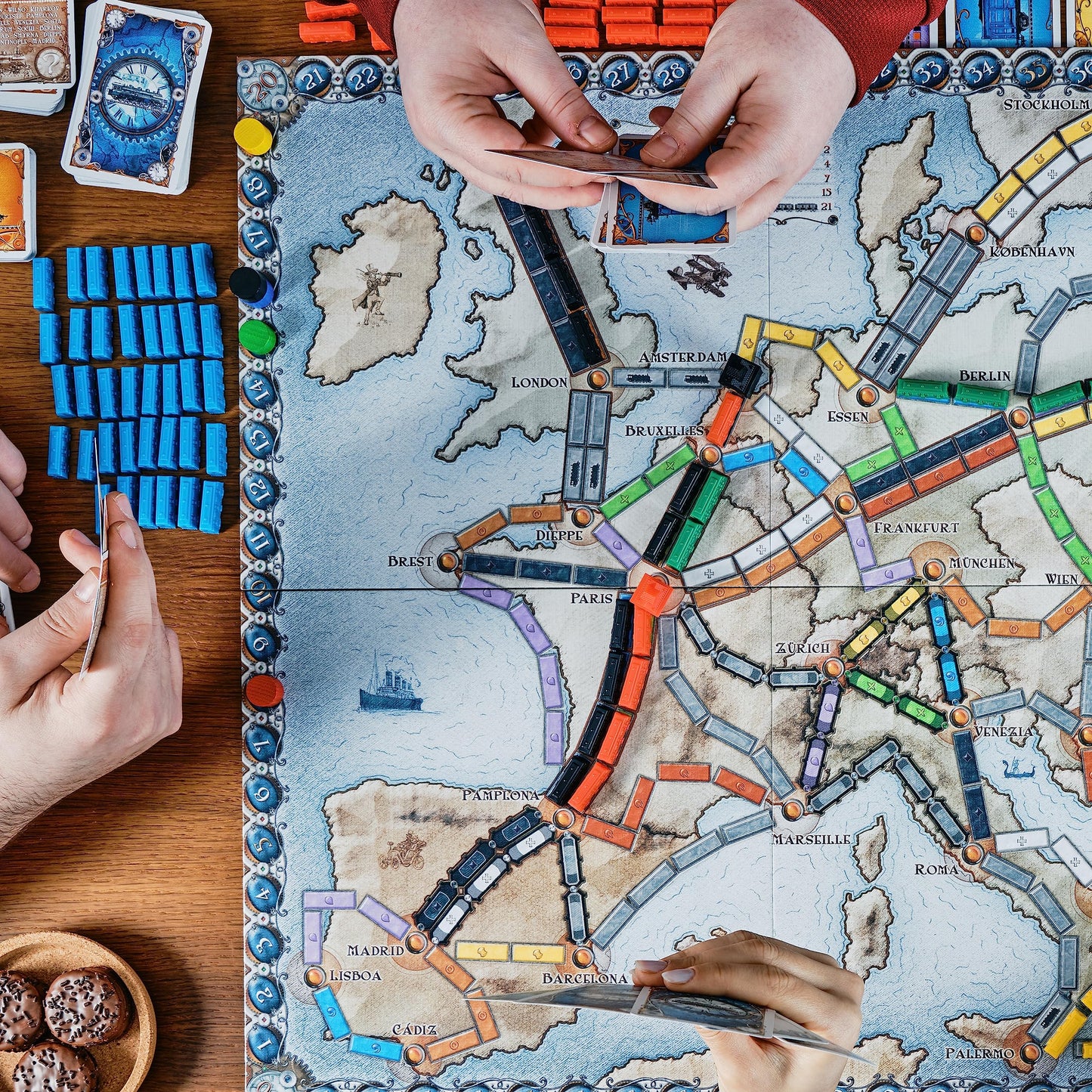 Ticket to Ride - First Journey - Europe (English) - Board Games - Strategy/Family - Introductory Train Adventure Games-Ages 6+ - 2 to 4 Players - 15 to 30 Minute Playtime - Made by Asmodee