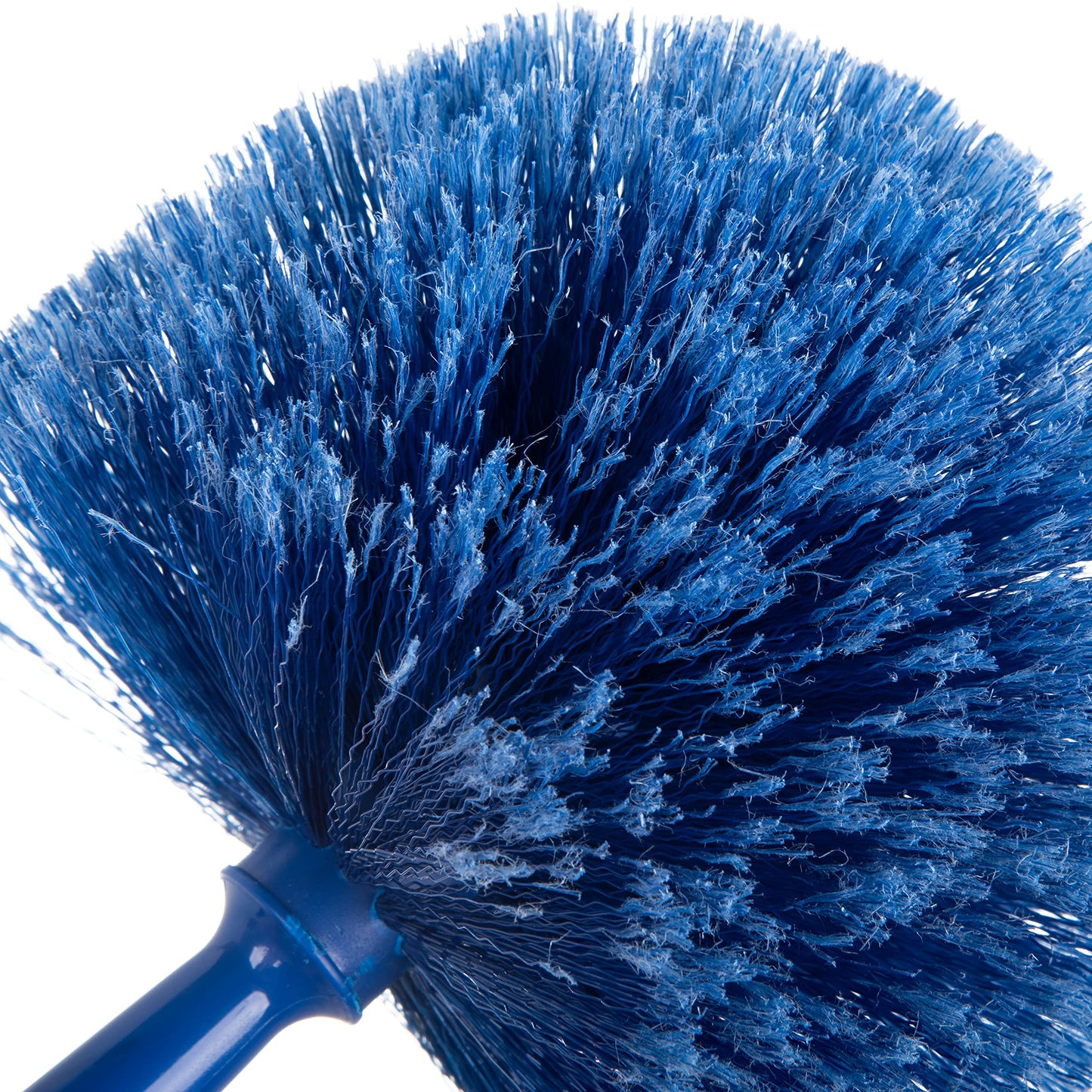 SPARTA Flo-Pac Rounded Duster Cleaning Duster with Electrostatically Charged Bristles for Catering, Buffets, Restaurants, Stainless Steel, 9 X 7 X 7 Inches, Blue, (Pack of 12)