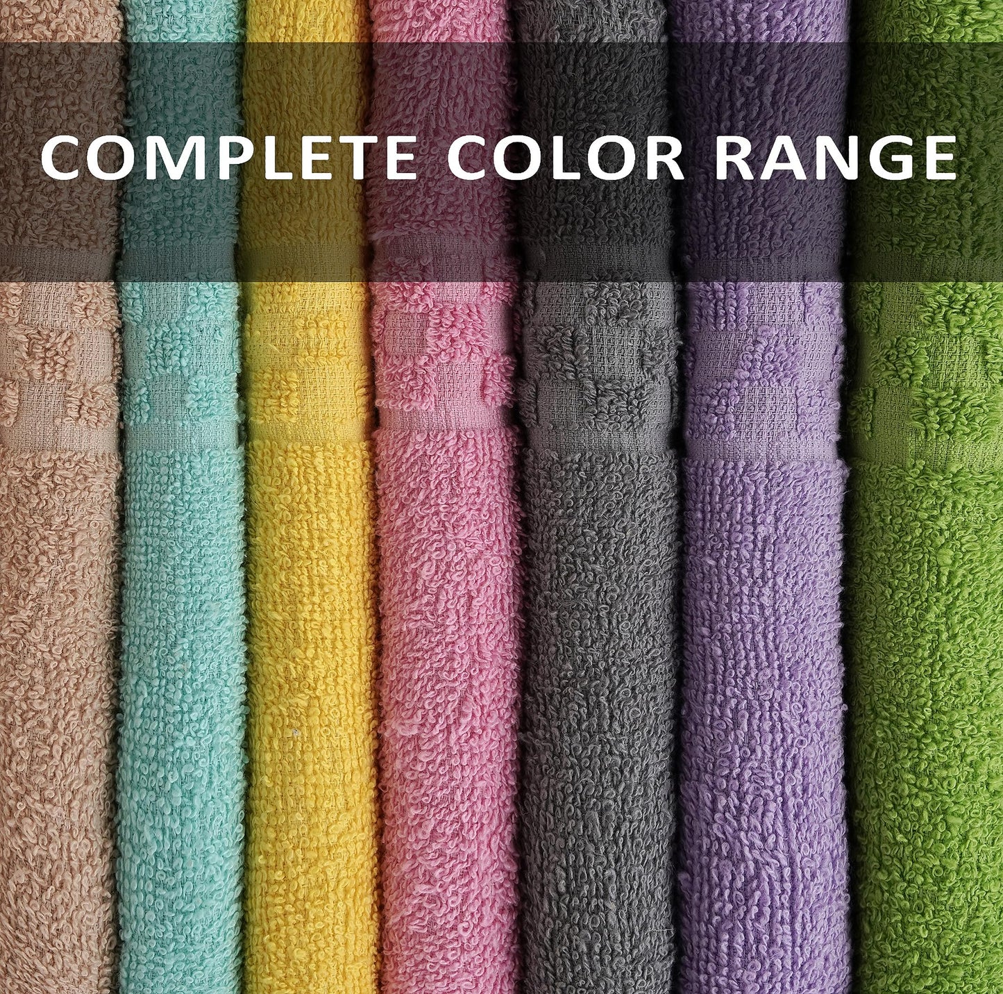 ZUPERIA 7-Pack Bath Towels - 30" x 54" - Ultra Soft 100% Cotton Large Bath Towels- Highly Absorbent for Bathroom, Pool, Gym, Spa, and Hotel Use (Colors Variety)