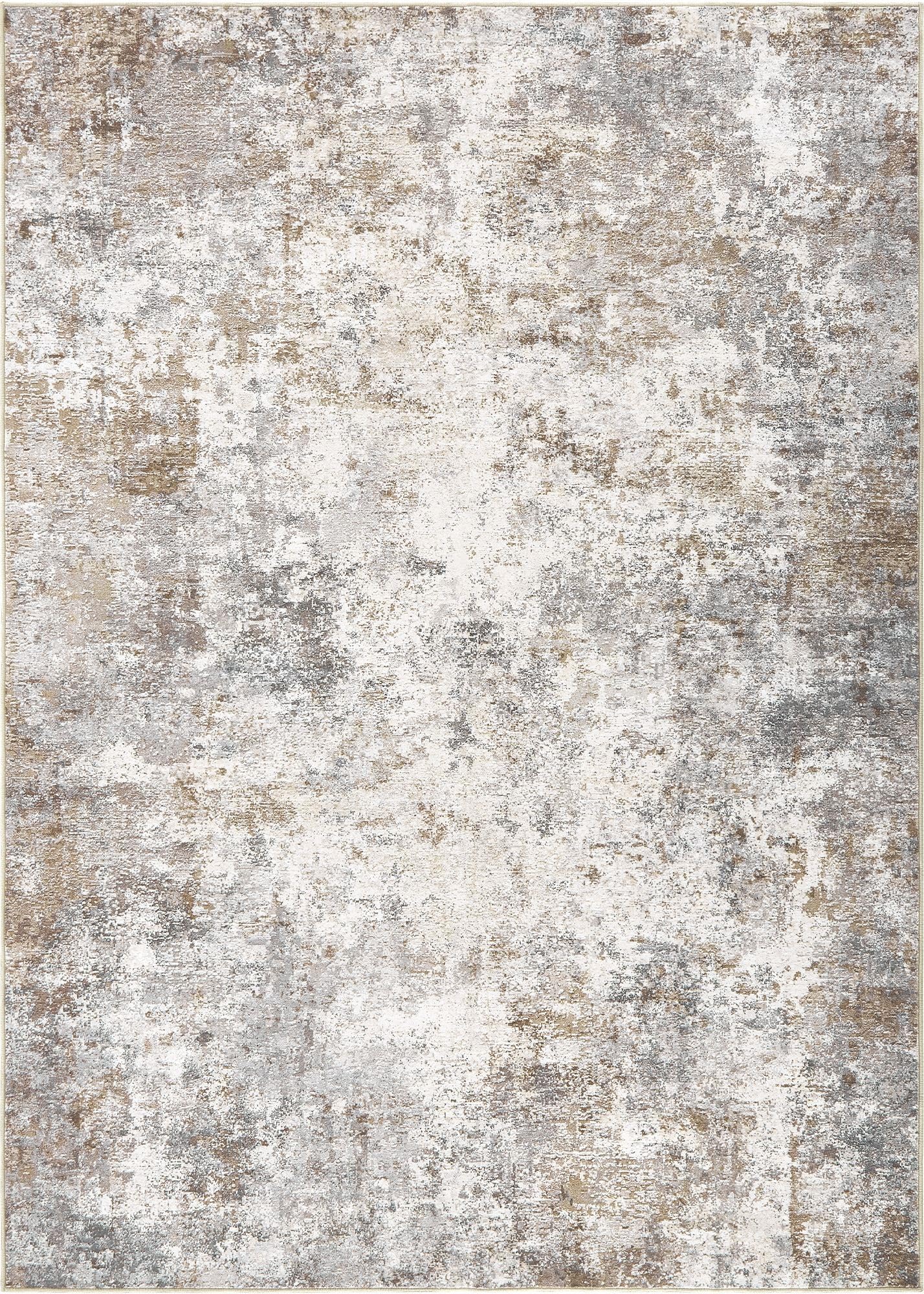 UERMEI 5x7 Area Rug Living Room Rugs - Washable Neutral Modern Abstract Soft Thin Large Rug Indoor Floor No Slip Rug Carpet for Bedroom Under Dining Table Home Office Decor - Brown Grey