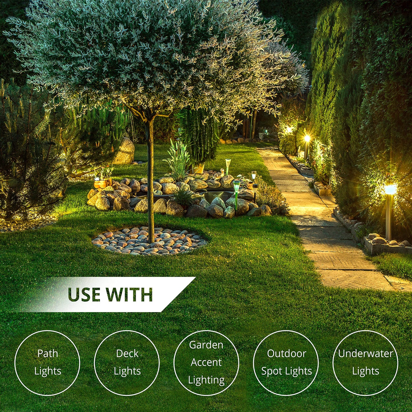 Wirefy 16/2 Low Voltage Landscape Lighting Copper Wire - Outdoor Direct Burial - 16-Gauge 2-Conductor 250 Feet | Landscape Lighting Wire | Low Voltage Wire 16/2 | 16/2 Landscape Wire