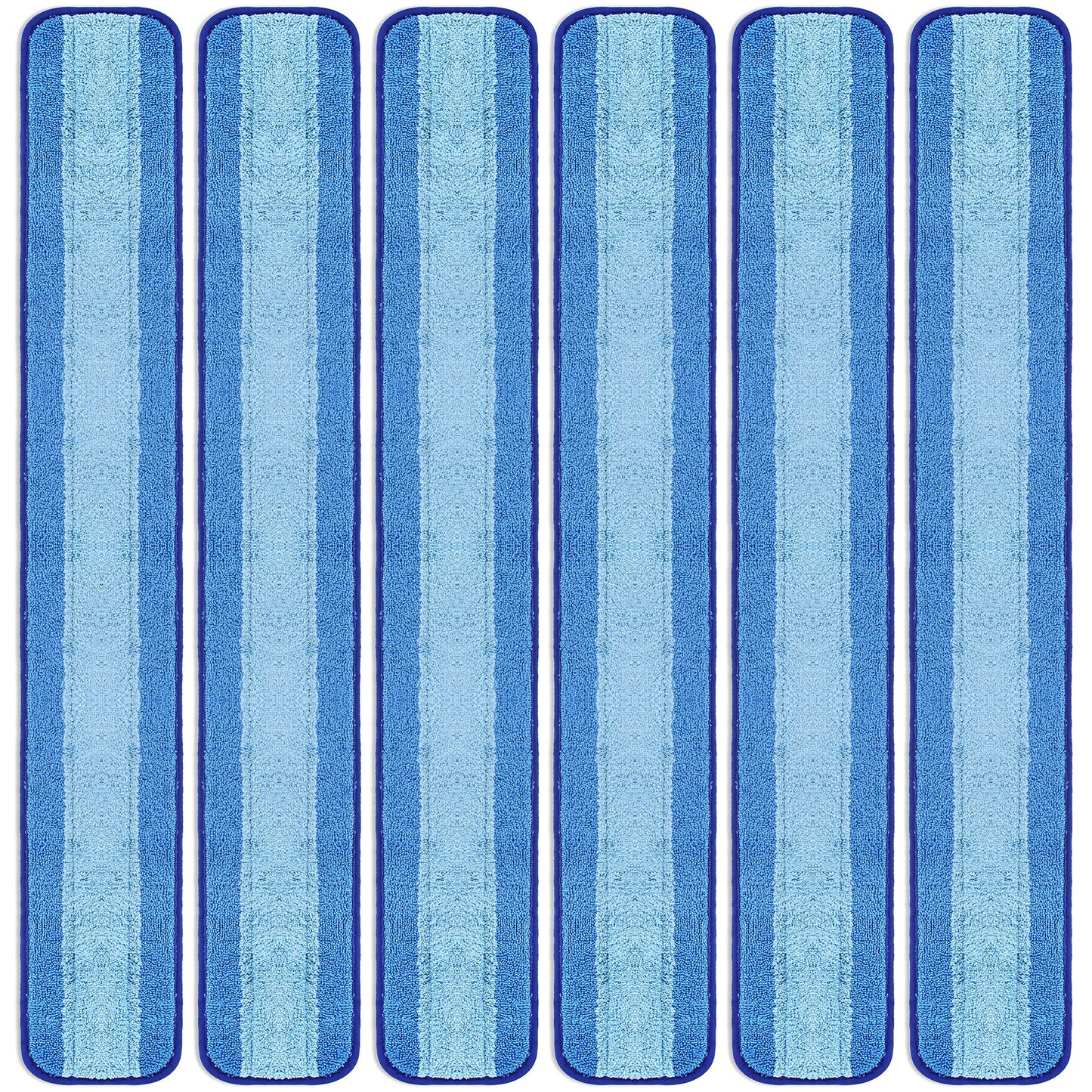 LTWHOME 36 Inch Microfiber Wet or Dry Mop Refill Pads for Hardwood Floor Commercial Supplies (Pack of 6)